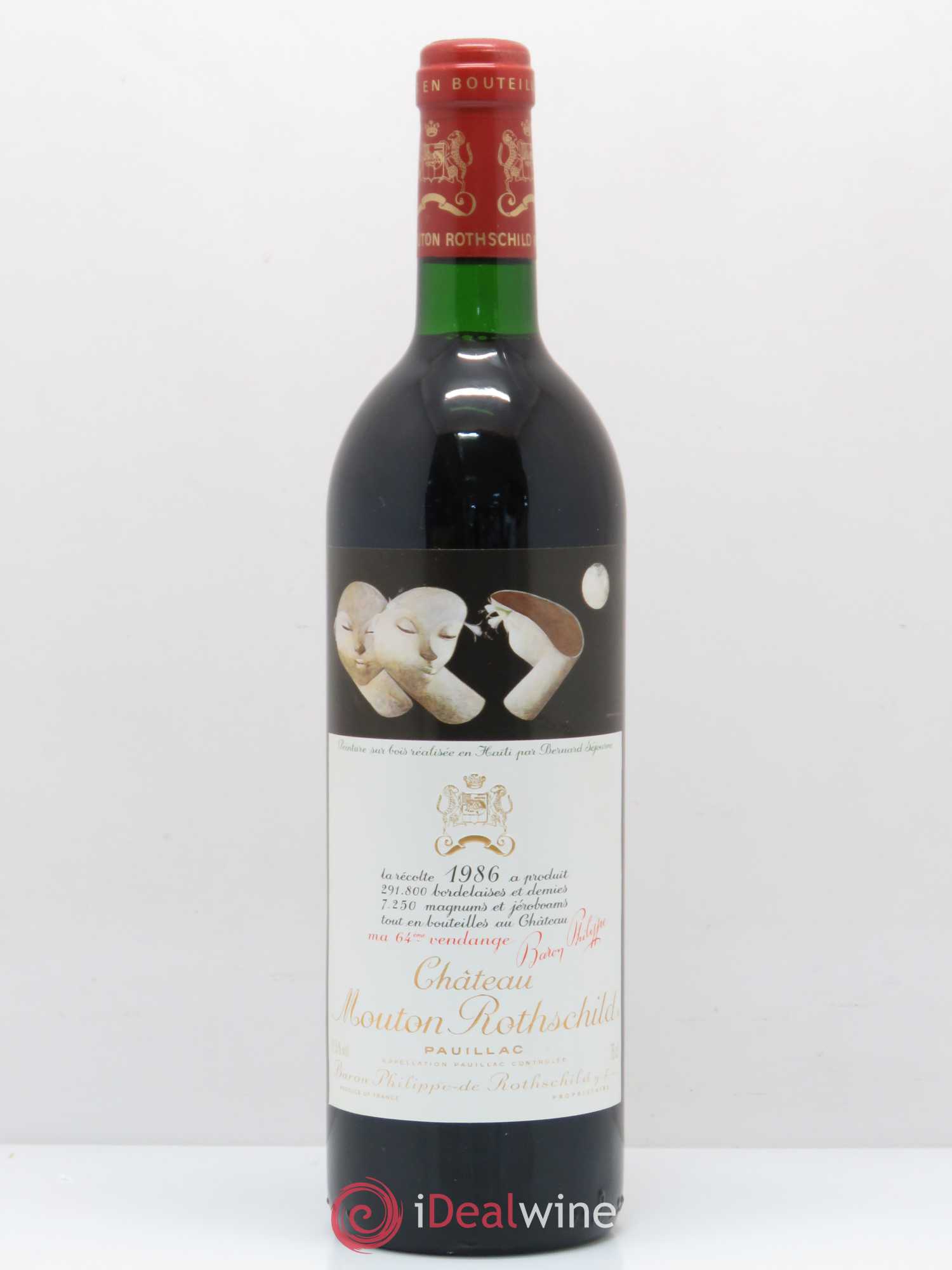 Château Mouton Rothschild 1er Grand Cru Classé 1986 - Lot de 1 bouteille - 0