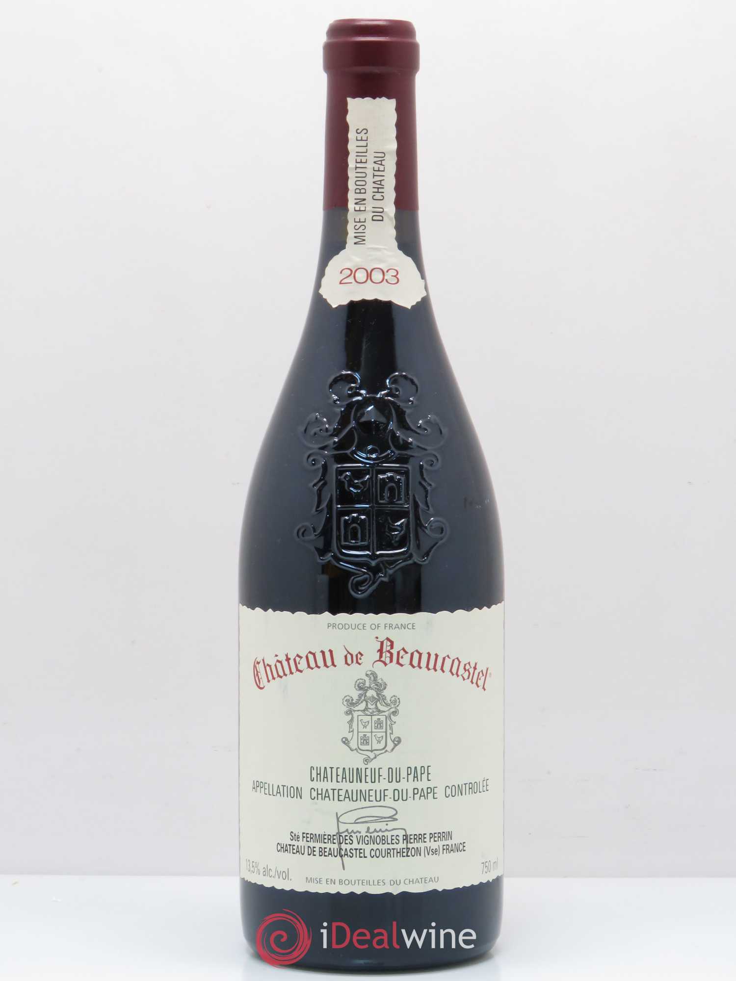 Châteauneuf-du-Pape Château de Beaucastel Famille Perrin 2003 - Lot de 1 bouteille - 0