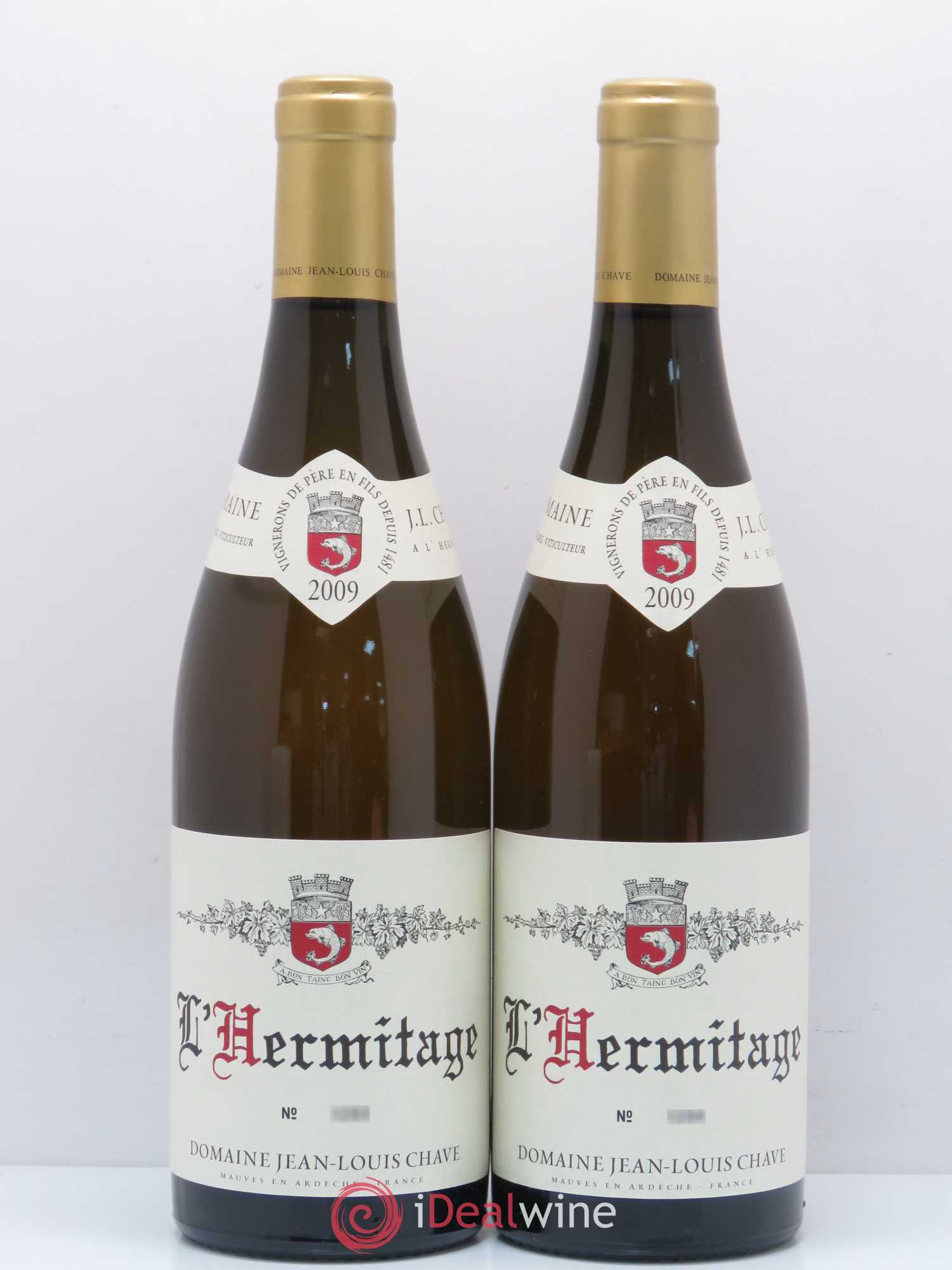 Hermitage Jean-Louis Chave 2009 - Lot de 2 bouteilles - 0