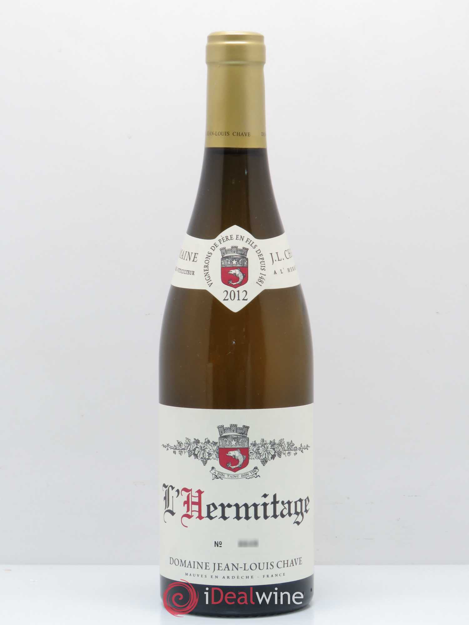 Hermitage Jean-Louis Chave 2012 - Lot de 1 bouteille - 0