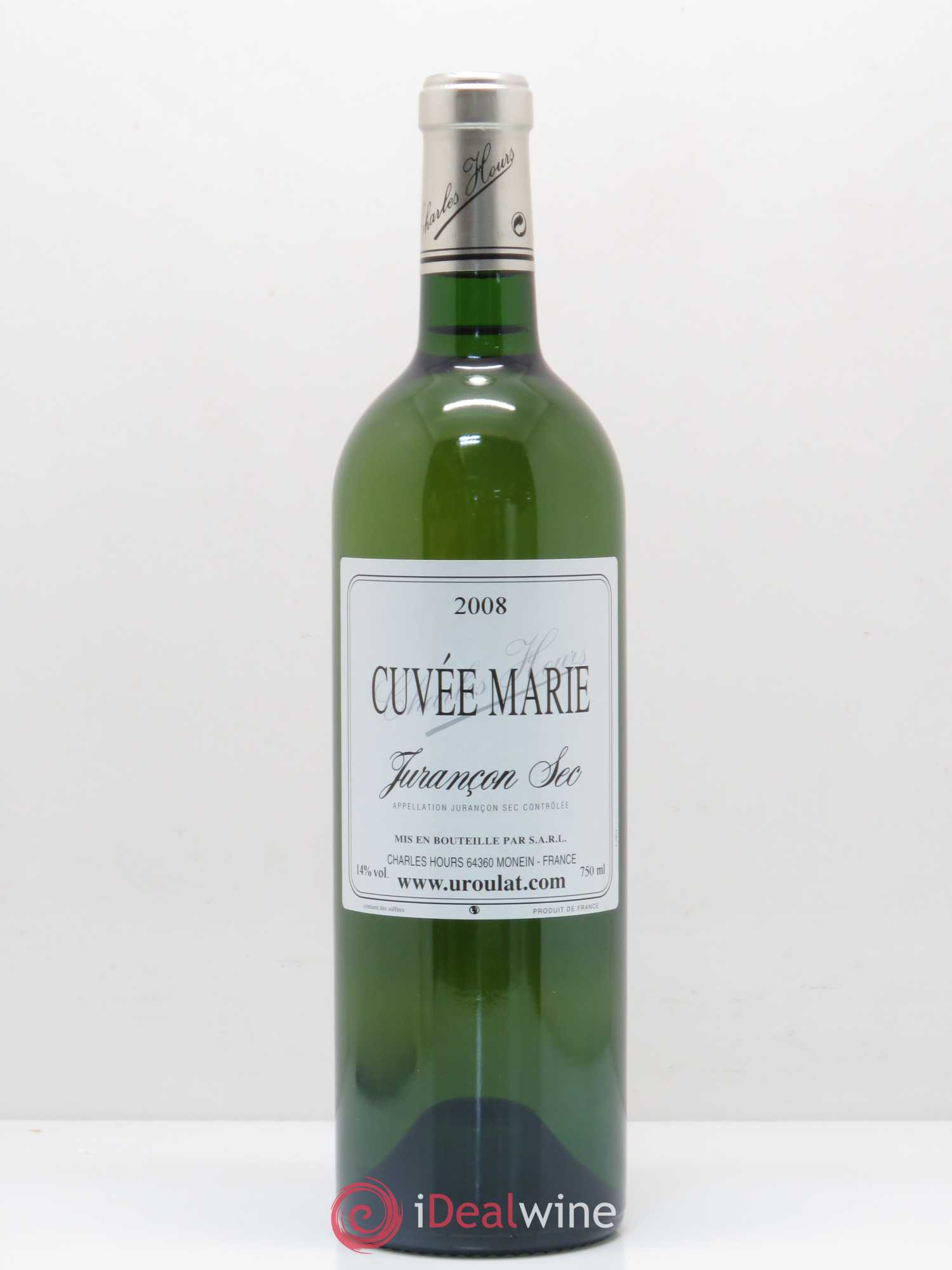 Jurançon Sec Uroulat Cuvée Marie Charles Hours 2008 - Lot de 1 bouteille - 0