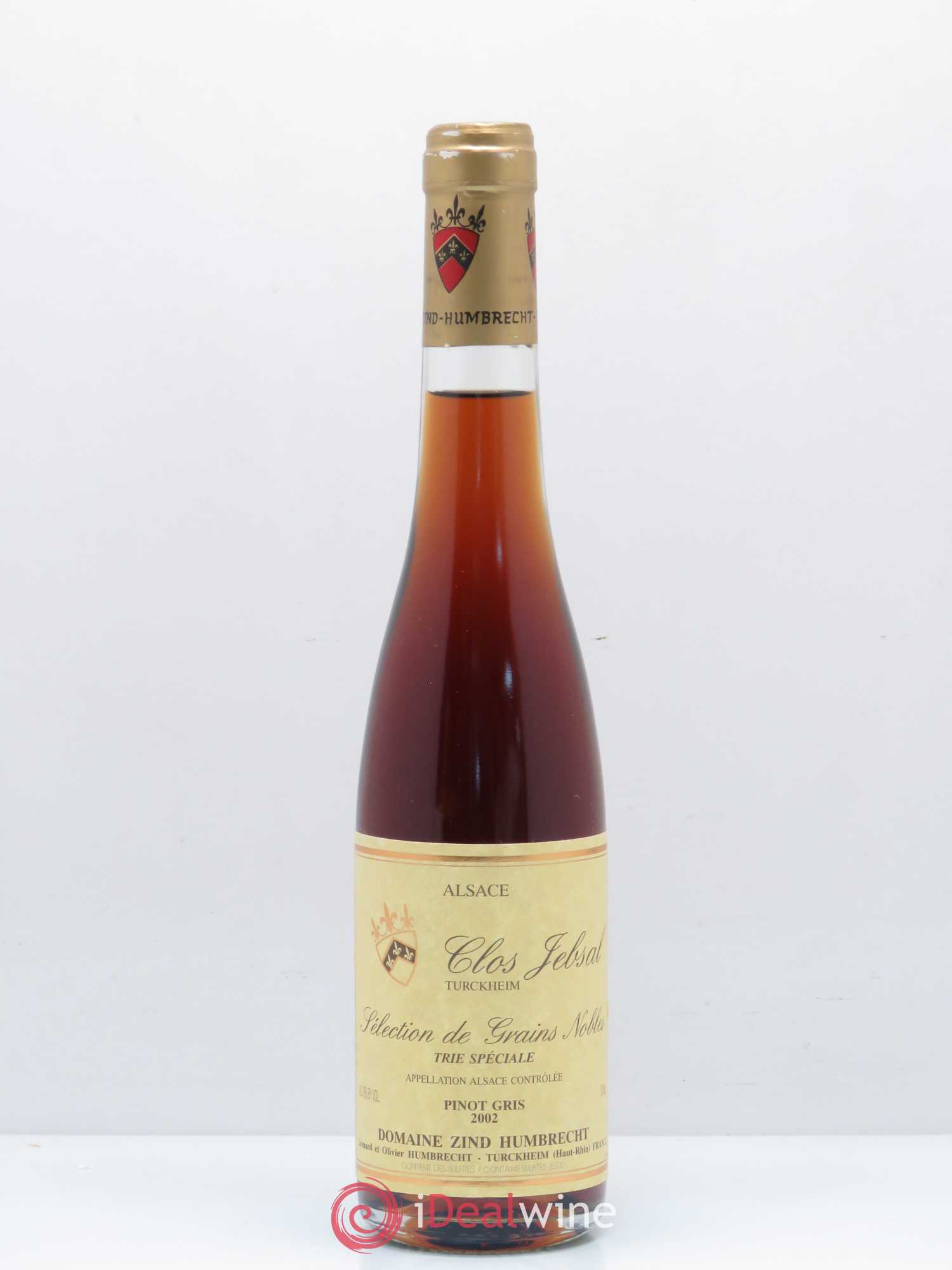Alsace Pinot Gris Clos Jebsal Sélection de Grains Nobles Zind-Humbrecht (Domaine) Trie spéciale 2002 - Lotto di 1 mezza bottiglia - 0