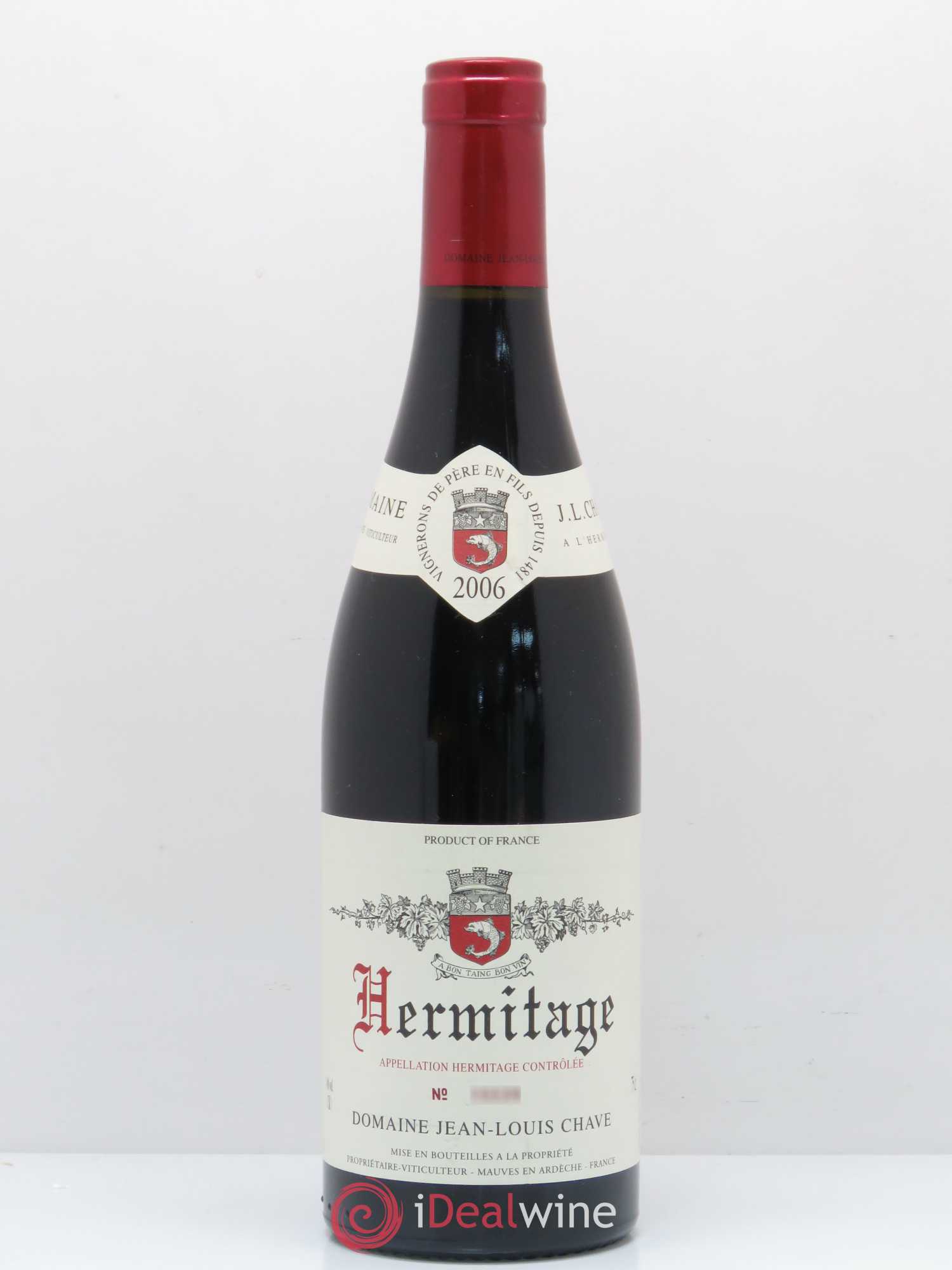 Hermitage Jean-Louis Chave 2006 - Lot de 1 bouteille - 0