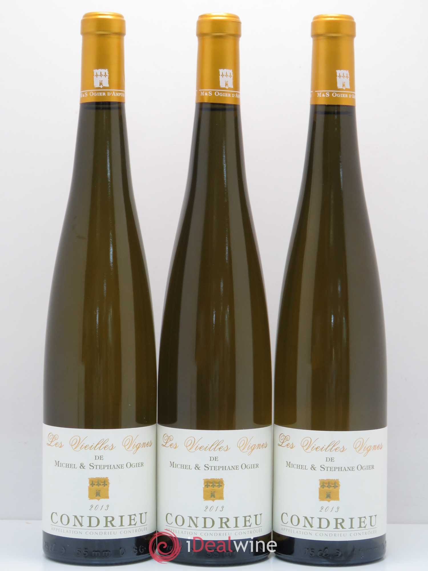 Condrieu Les Vieilles Vignes de Jacques Vernay Stéphane Ogier 2013 - Lot de 3 bouteilles - 0