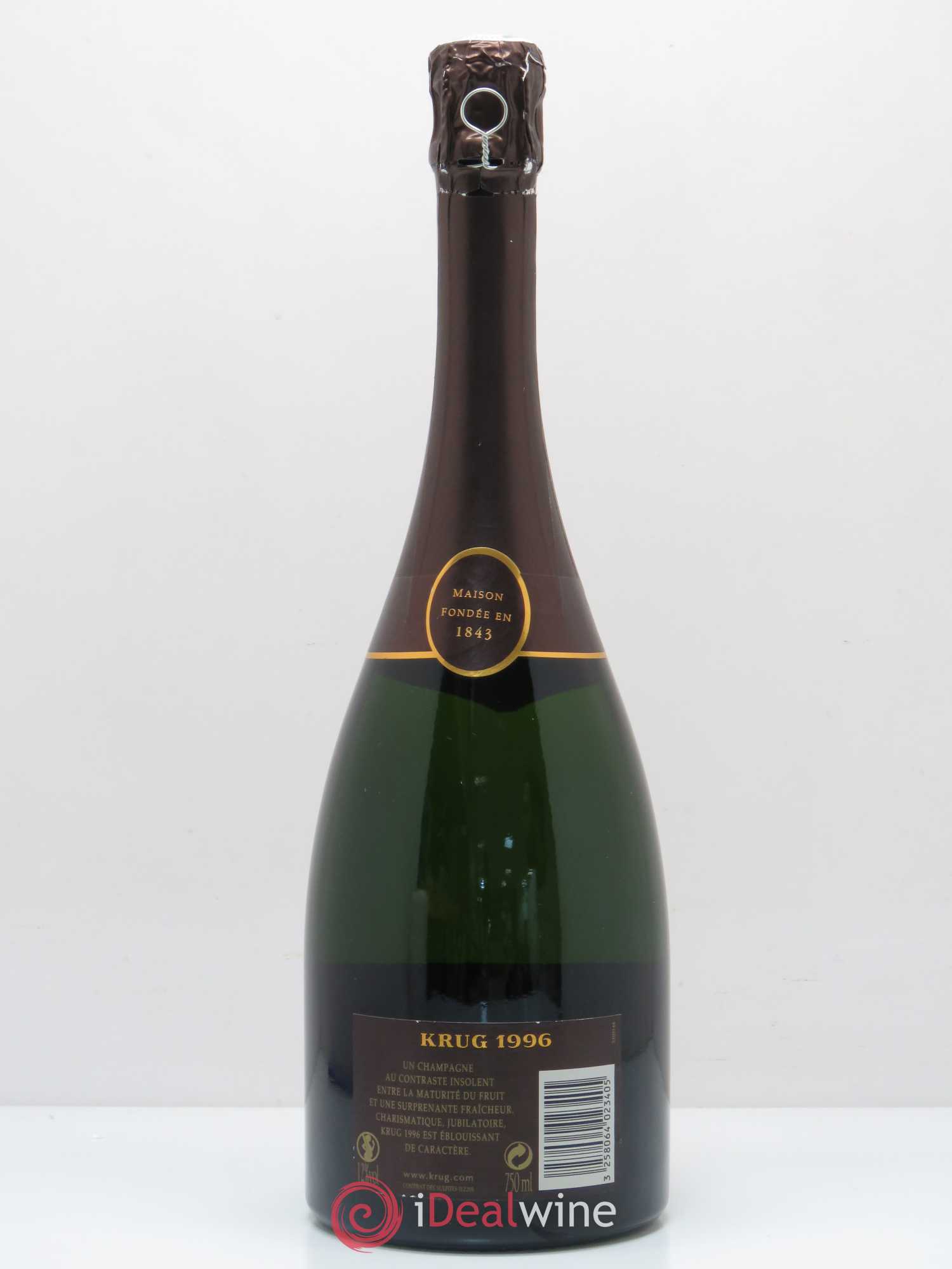 Grande Cuvée Brut Krug 1996 - Lot de 1 bouteille - 1
