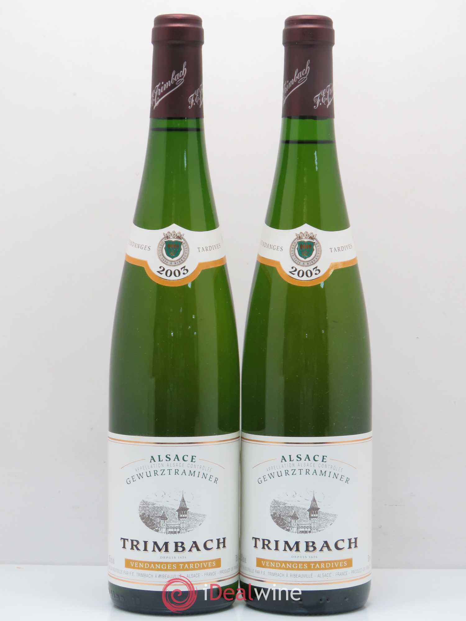 Alsace Gewurztraminer Vendanges Tardives Trimbach (Domaine) 2003 - Lotto di 2 bottiglie - 0