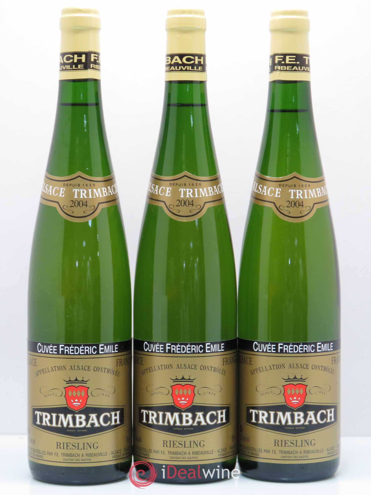 Alsace Riesling Cuvée Frédéric Emile Trimbach (Domaine) 2004 - Lot de 3 bouteilles - 0
