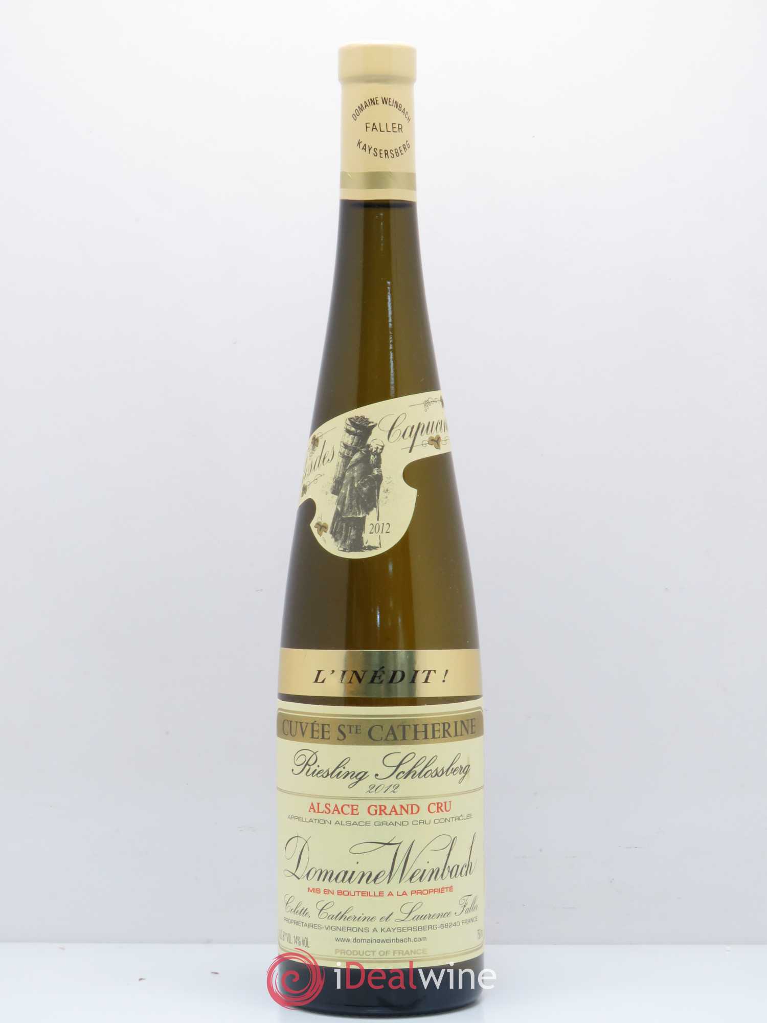 Alsace Riesling Grand Cru Schlossberg Cuvée Sainte Catherine l'Inédit Weinbach (Domaine) 2012 - Lot de 1 bouteille - 0