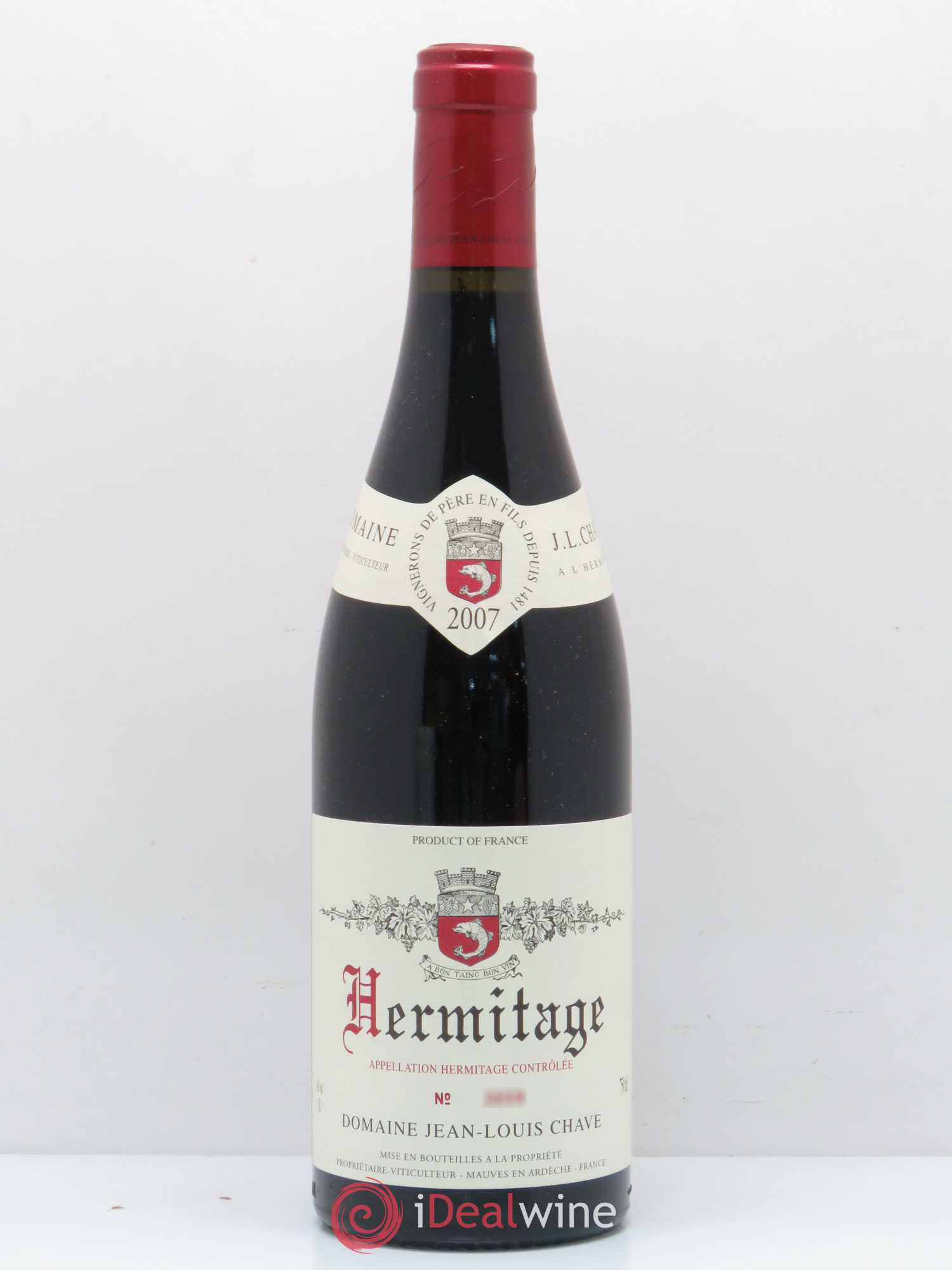 Hermitage Jean-Louis Chave 2007 - Lot de 1 bouteille - 0