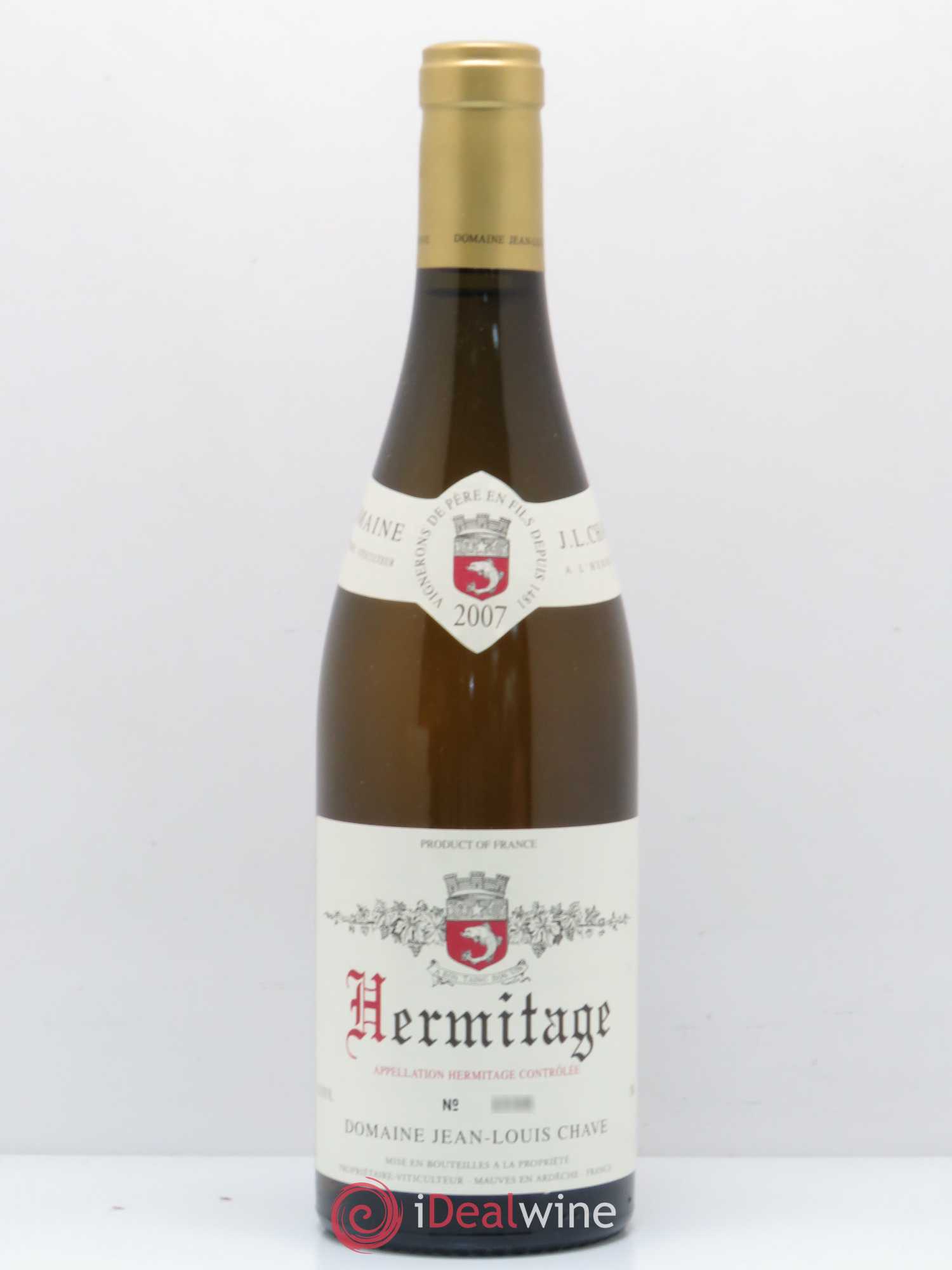 Hermitage Jean-Louis Chave 2007 - Lot de 1 bouteille - 0