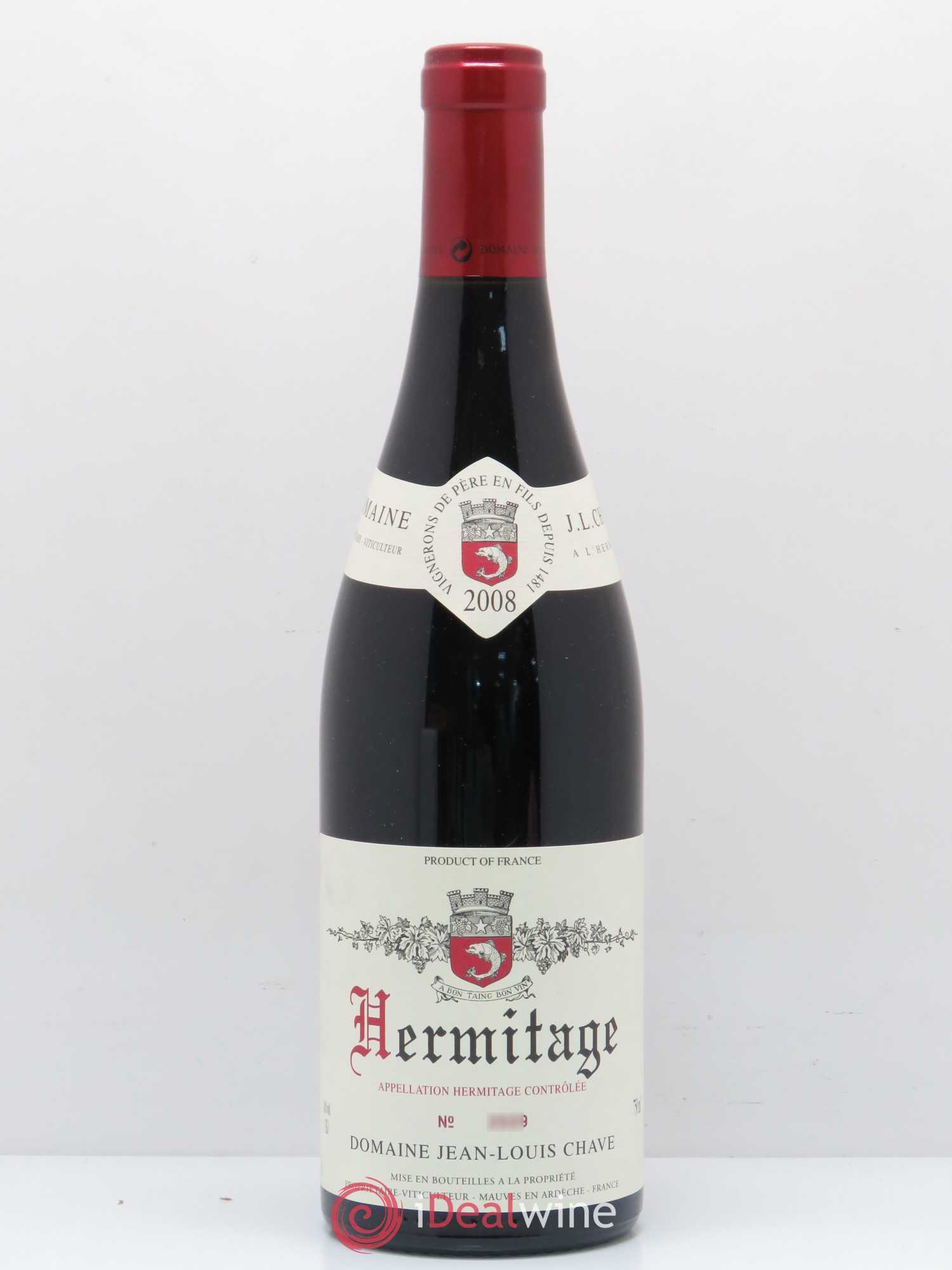 Hermitage Jean-Louis Chave 2008 - Lot de 1 bouteille - 0