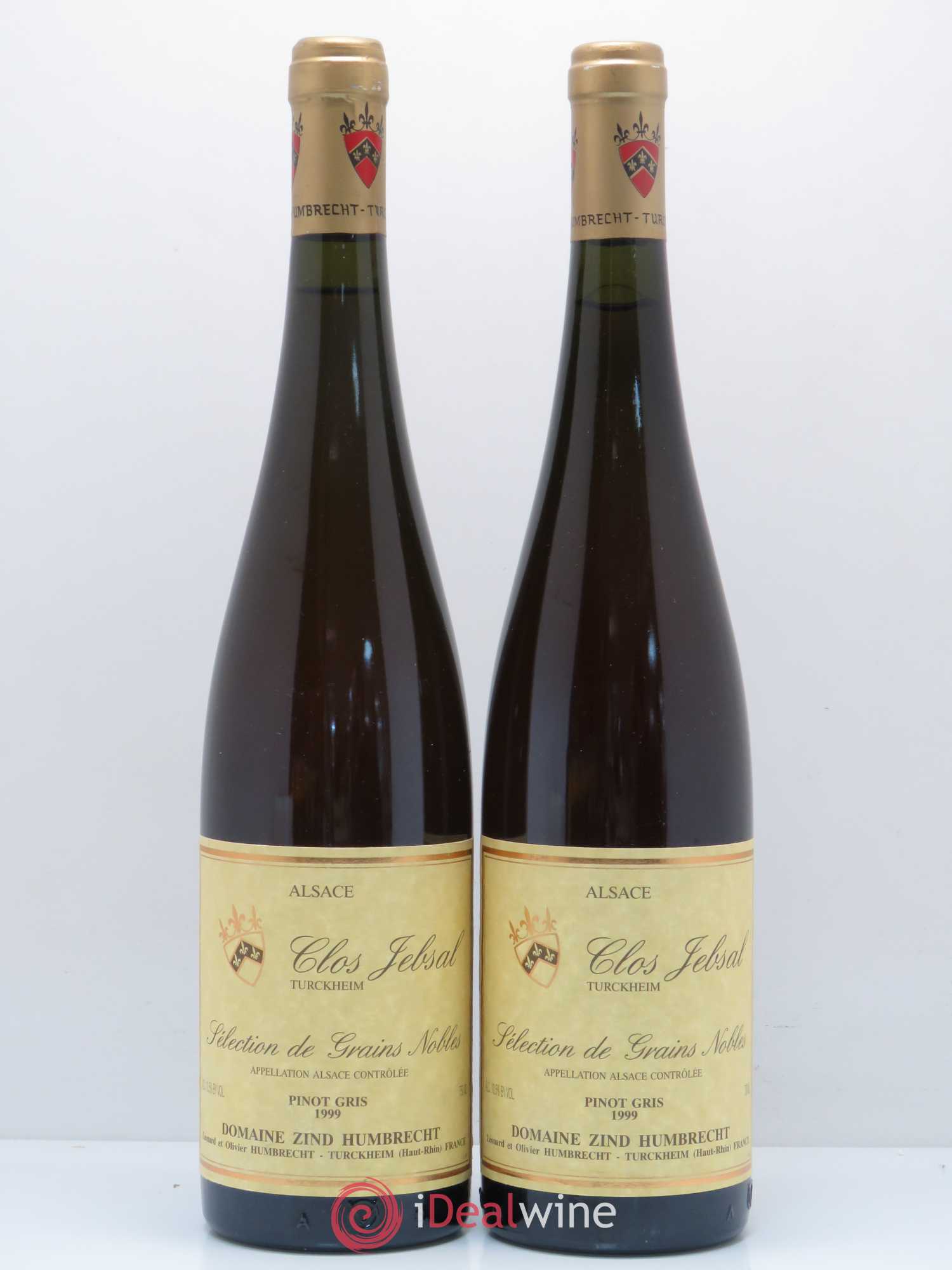 Alsace Pinot Gris Clos Jebsal Sélection de Grains Nobles Zind-Humbrecht (Domaine) 1999 - Lotto di 2 bottiglie - 0