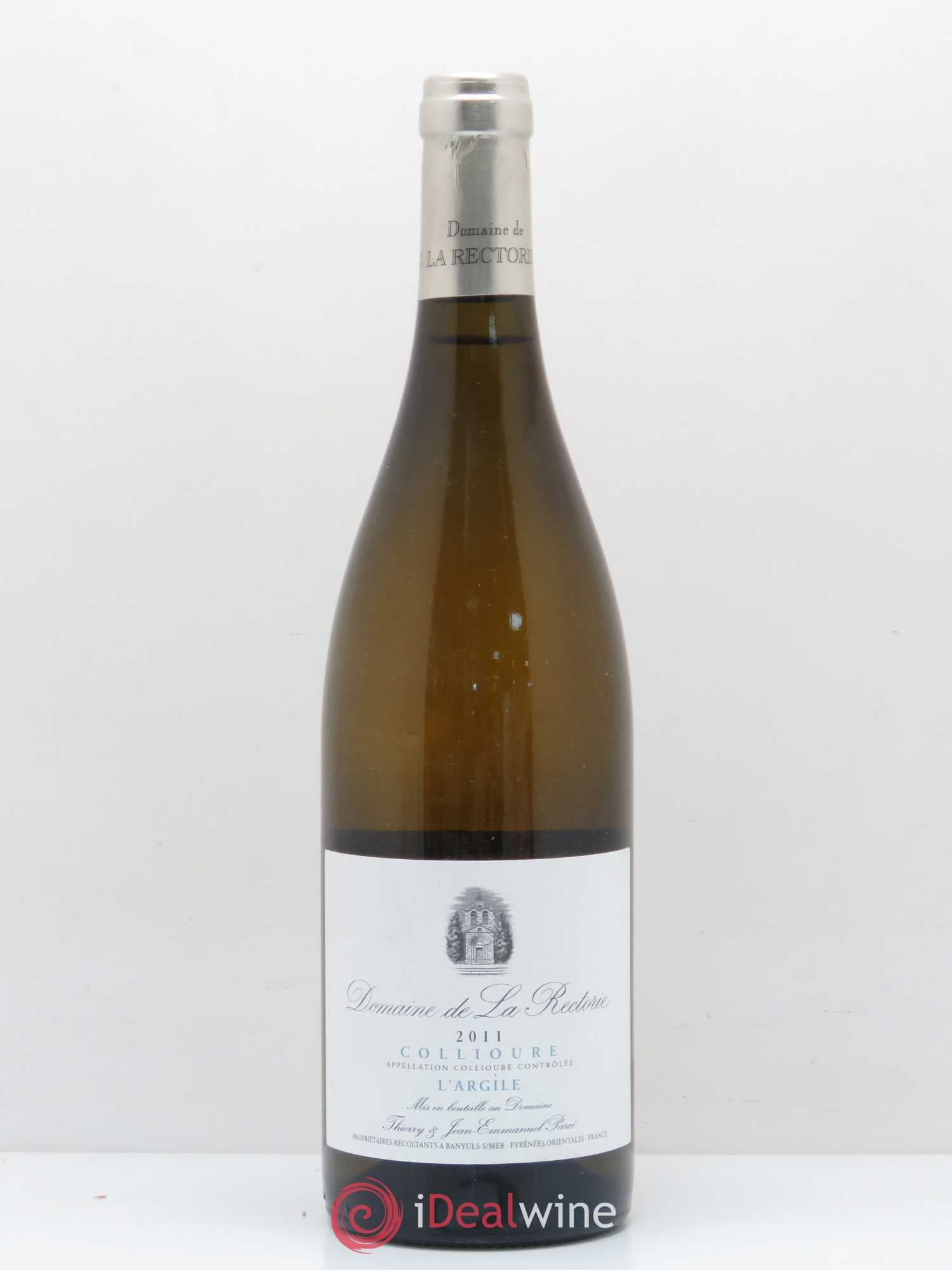 Collioure La Rectorie (Domaine de) L'Argile Thierry et Jean Emmanuel Parcé 2011 - Lot de 1 bouteille - 0