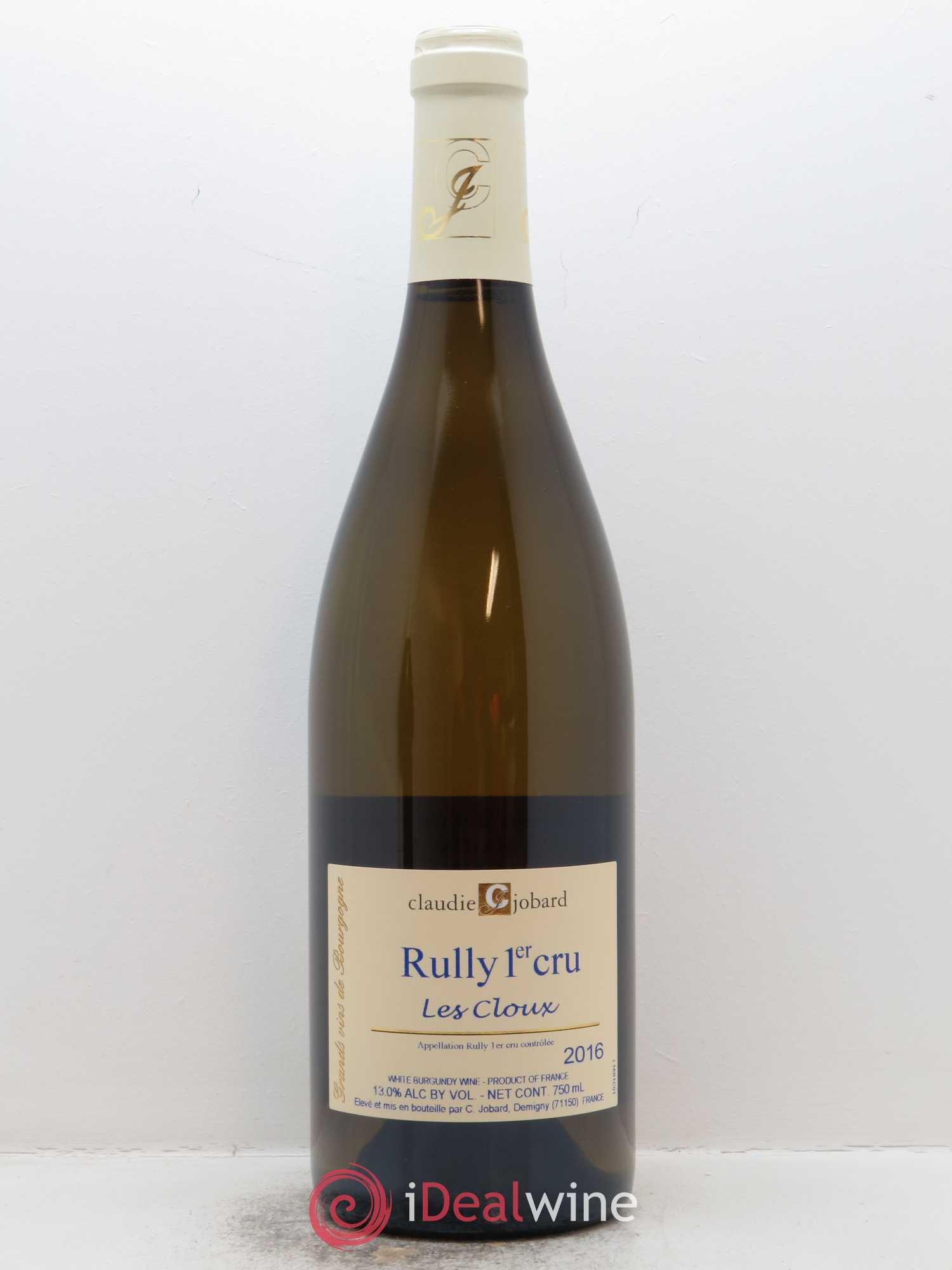 Rully 1er Cru Les Cloux Claudie Jobard 2016 - Lot de 1 bouteille - 0