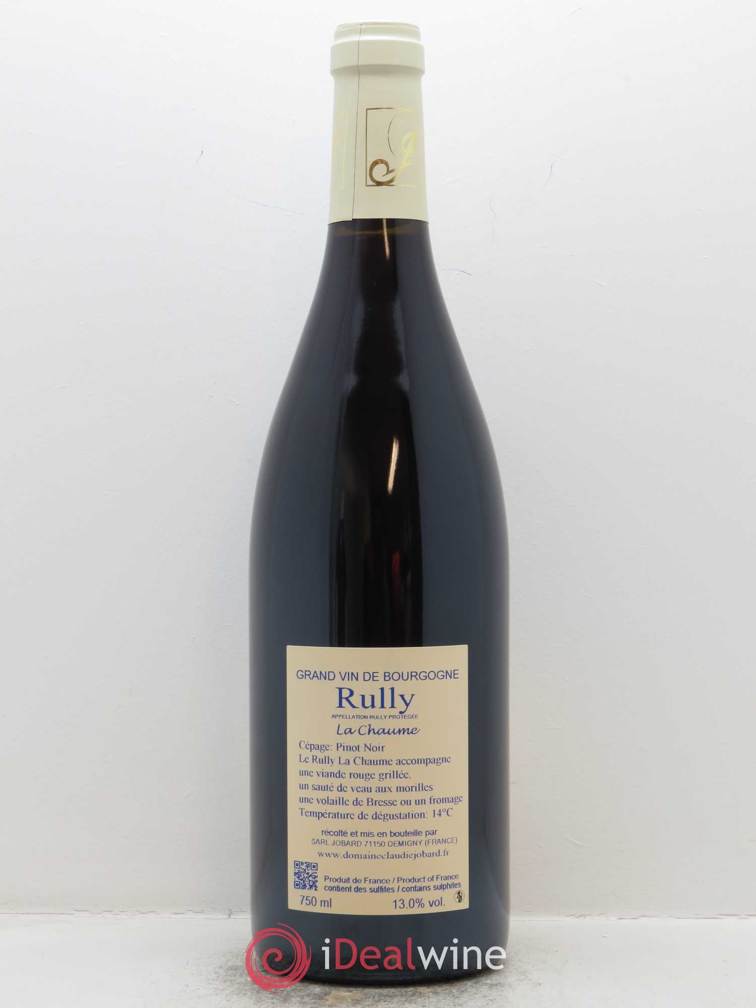 Rully La Chaume Claudie Jobard 2017 - Lot de 1 bouteille - 1