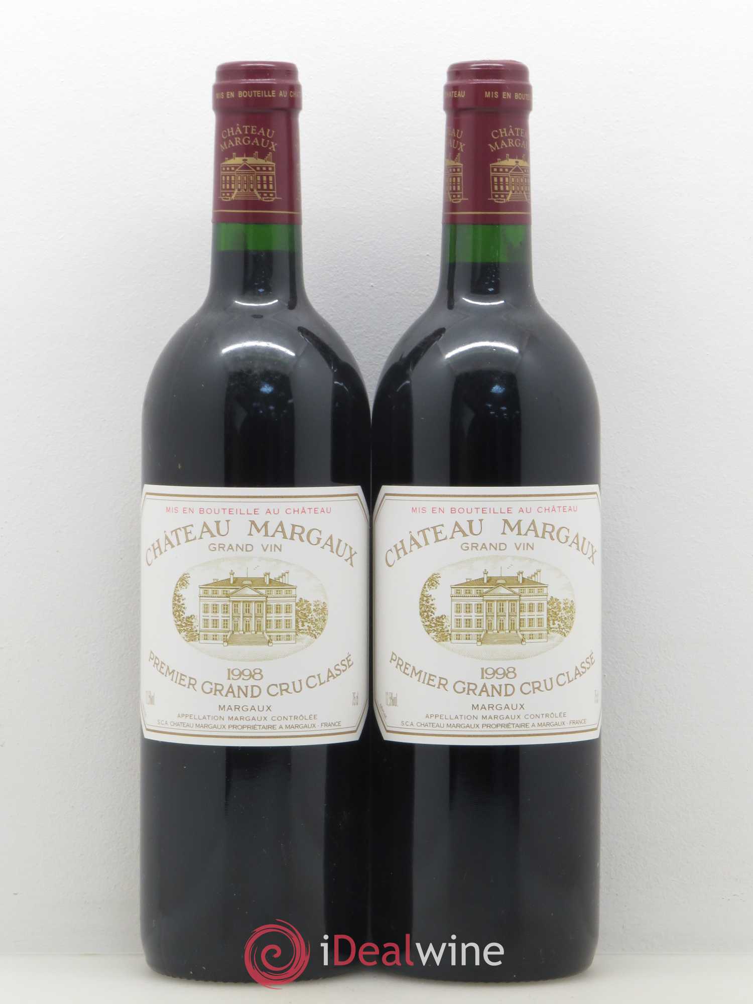 Caisse Prestige 2 Petrus - 2 Château Cheval Blanc - 2 Château Mouton Rothschild - 2 Château Margaux - 2 Château Latour - 2 Château Lafite Rothschild 1998 - Lot de 12 bouteilles - 3