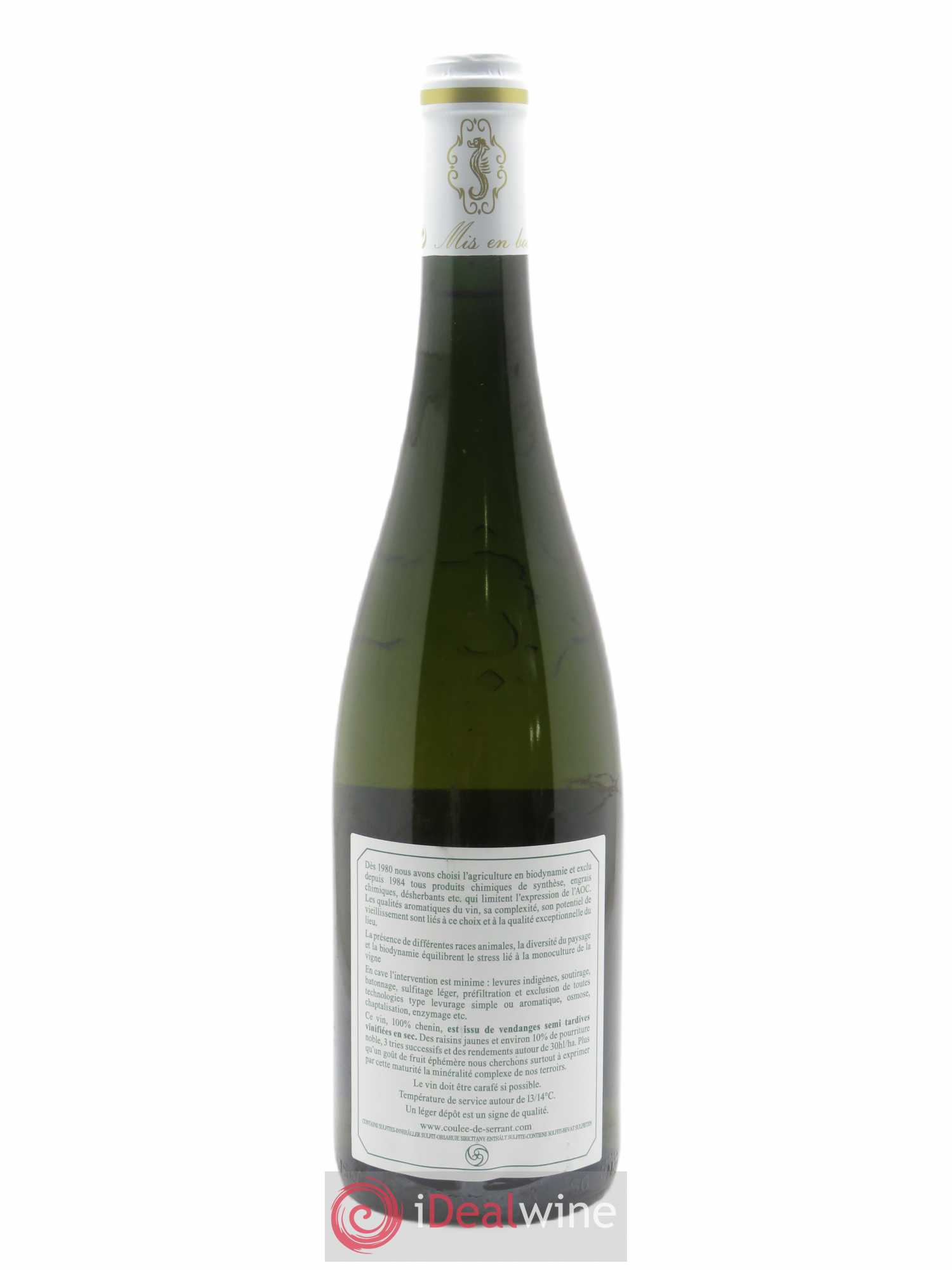 Savennières Les Vieux Clos Vignobles de la Coulée de Serrant - Nicolas Joly 2013 - Lot de 1 bouteille - 1