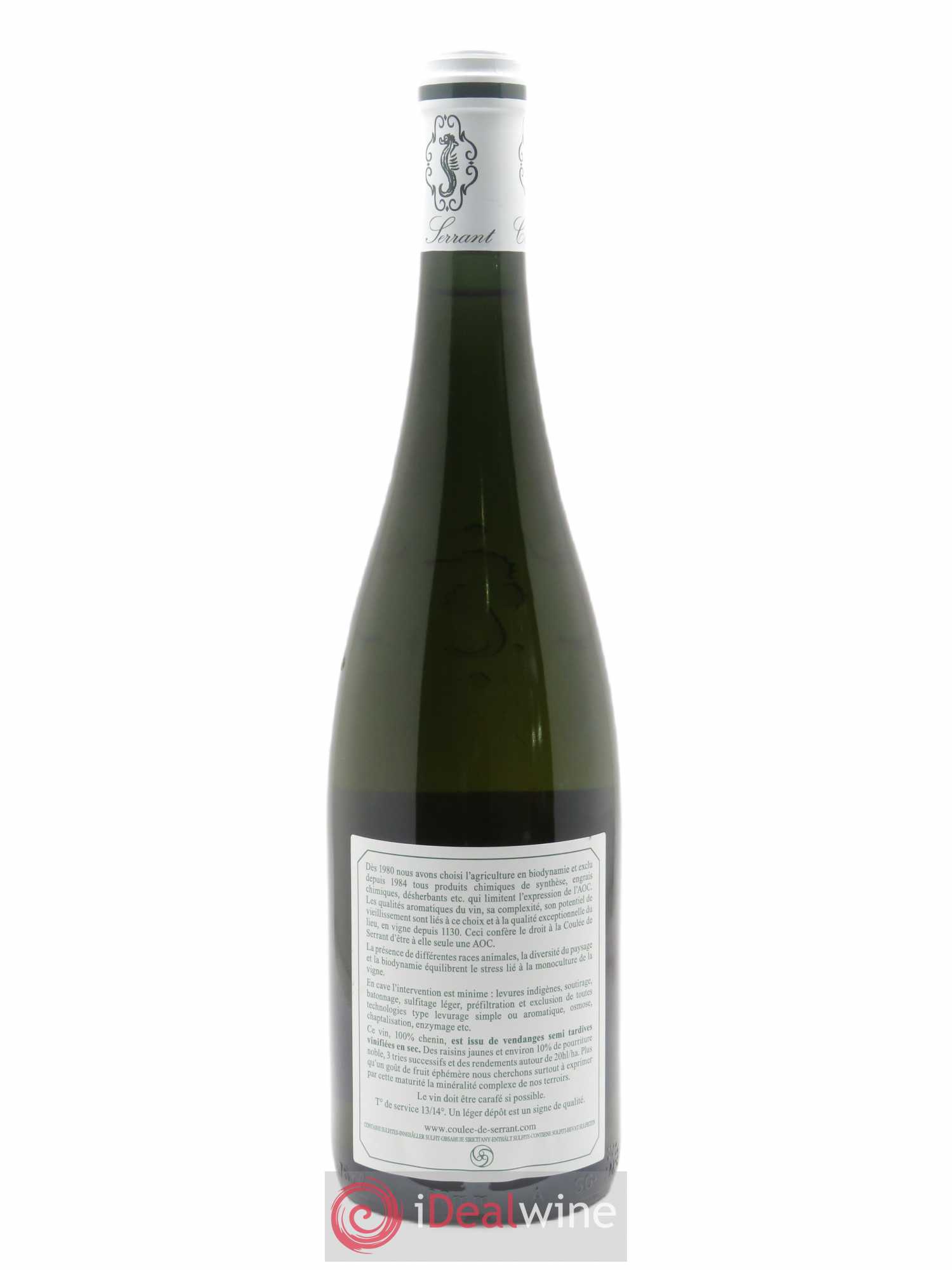Savennières Clos de la Coulée de Serrant Vignobles de la Coulée de Serrant - Nicolas Joly 2013 - Lot de 1 bouteille - 1