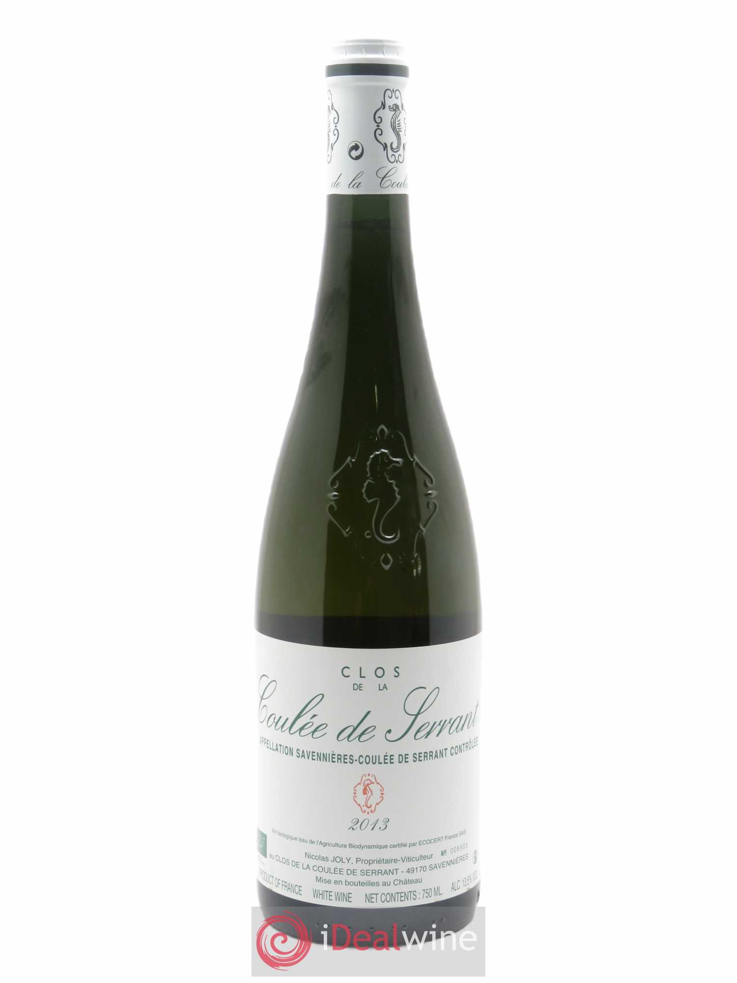 Savennières Clos de la Coulée de Serrant Vignobles de la Coulée de Serrant - Nicolas Joly 2013 - Lot de 1 bouteille - 0