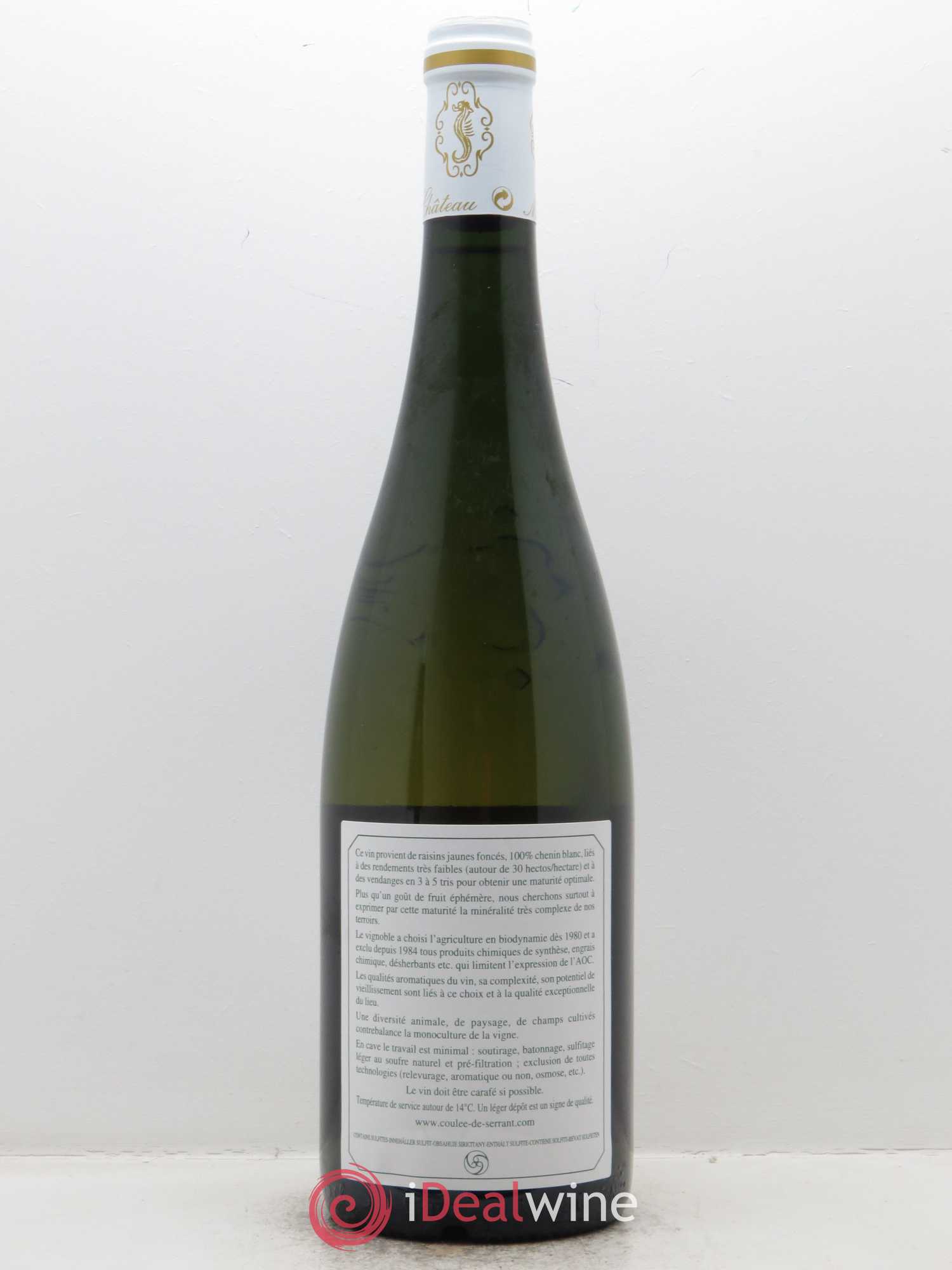 Savennières Roche aux Moines Clos de la Bergerie Vignobles de la Coulée de Serrant - Nicolas Joly 2017 - Lot de 1 bouteille - 1