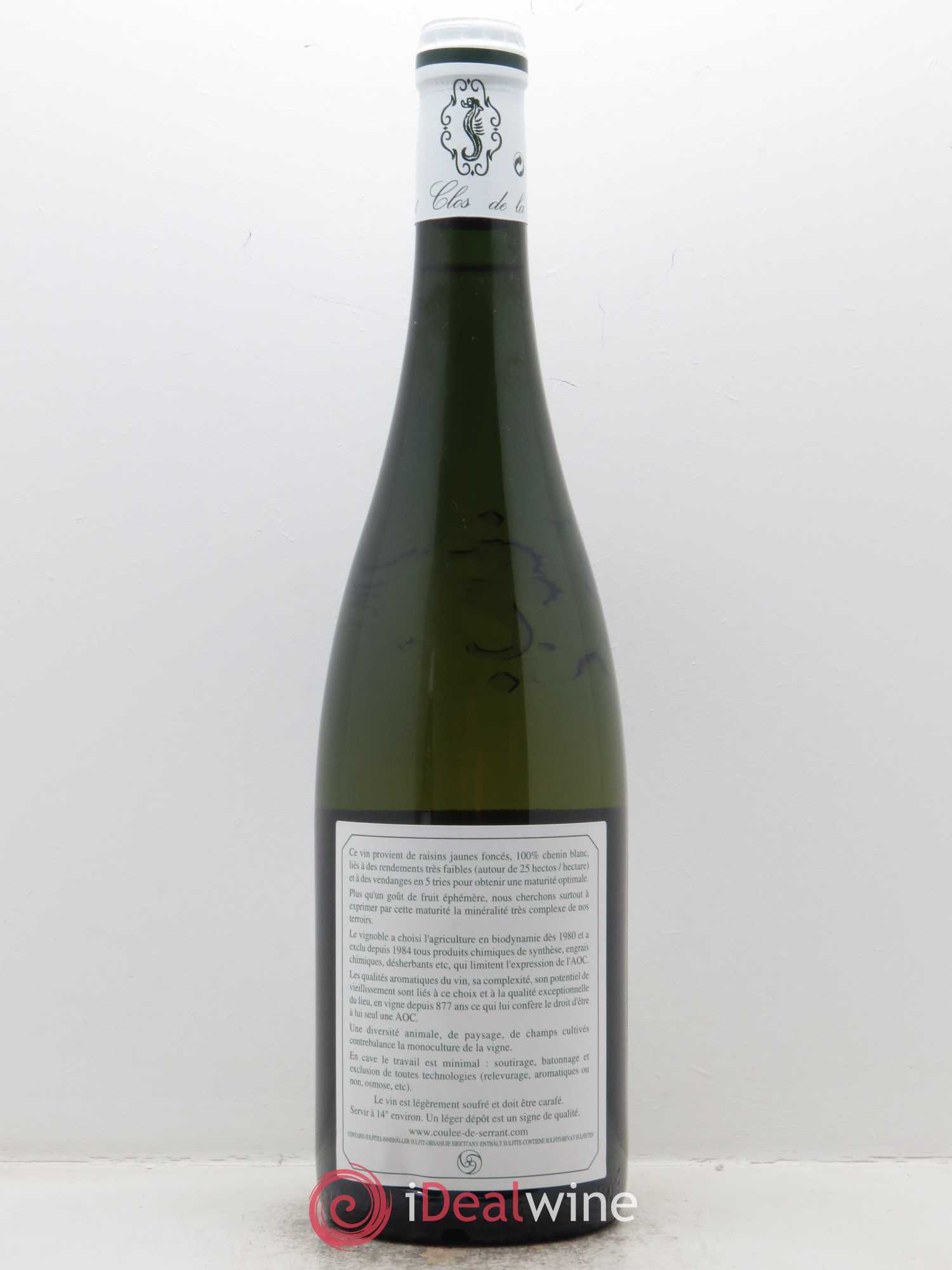 Savennières Clos de la Coulée de Serrant Vignobles de la Coulée de Serrant - Nicolas Joly 2017 - Lot de 1 bouteille - 1