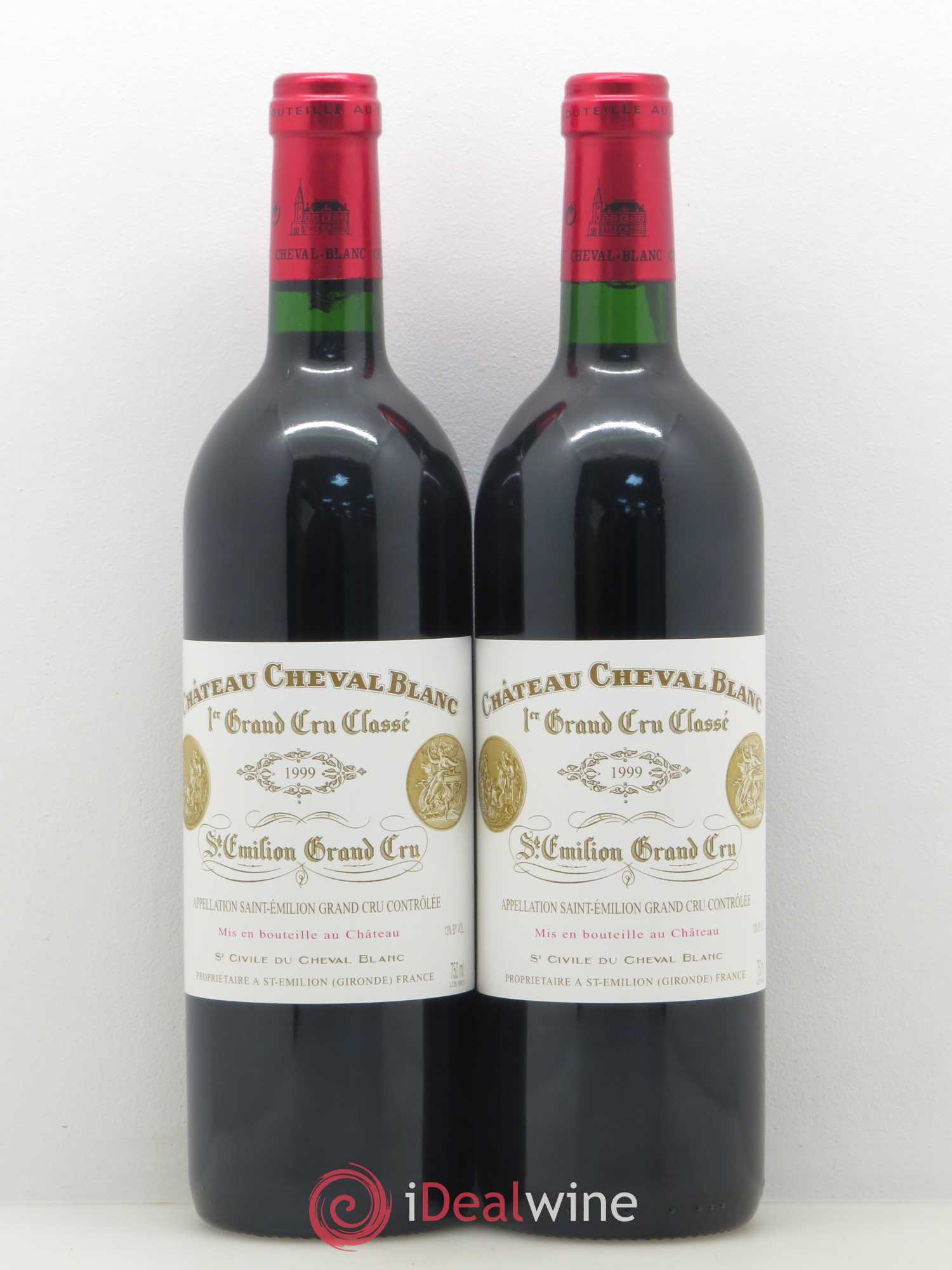 Château Cheval Blanc 1er Grand Cru Classé A 1999 - Lot de 2 bouteilles - 0