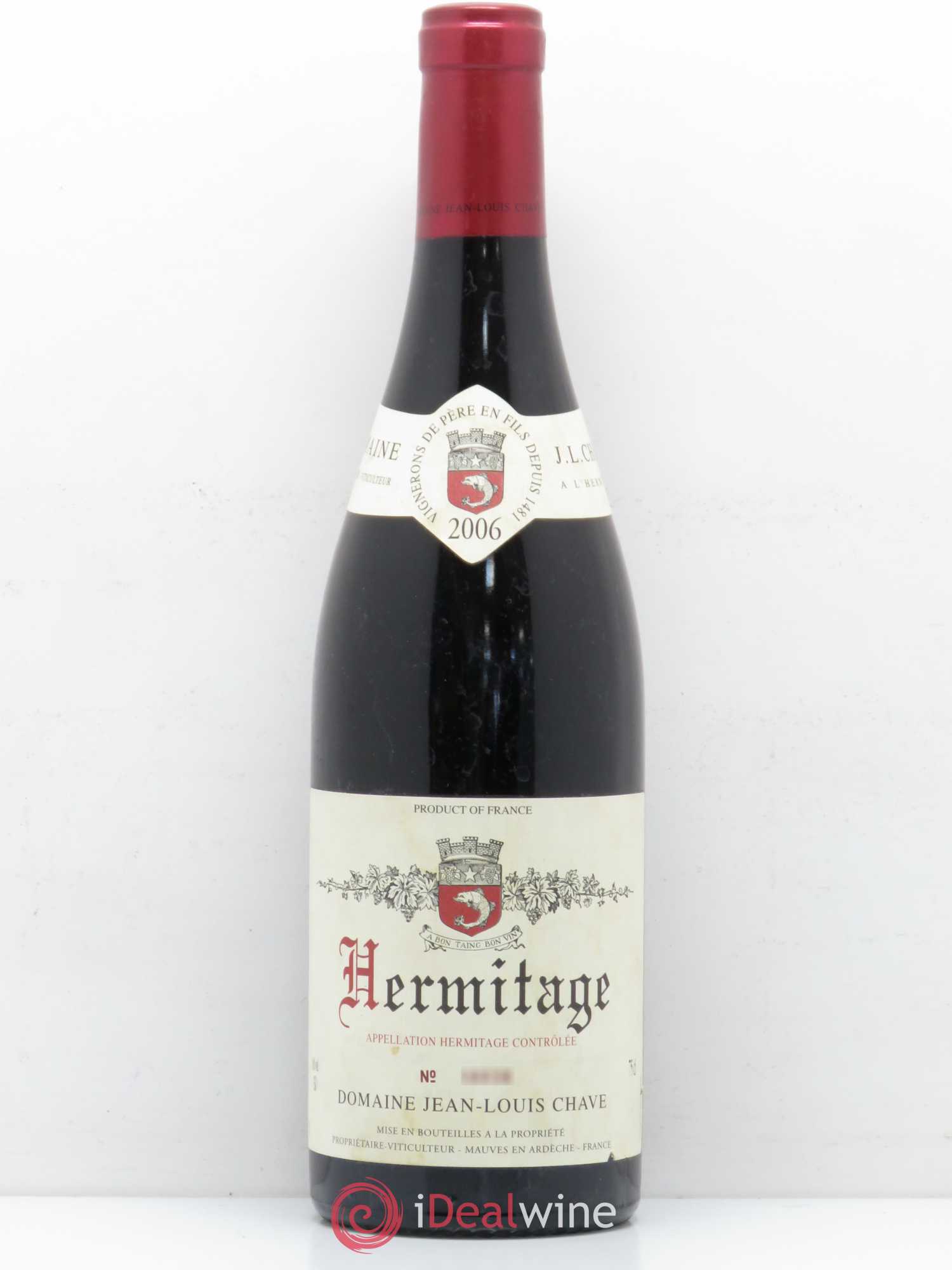 Hermitage Jean-Louis Chave 2006 - Lot de 1 bouteille - 0