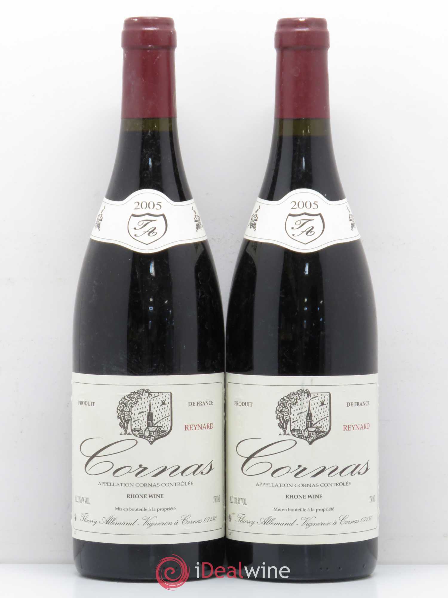 Cornas Reynard Thierry Allemand 2005 - Lot de 2 bouteilles - 0