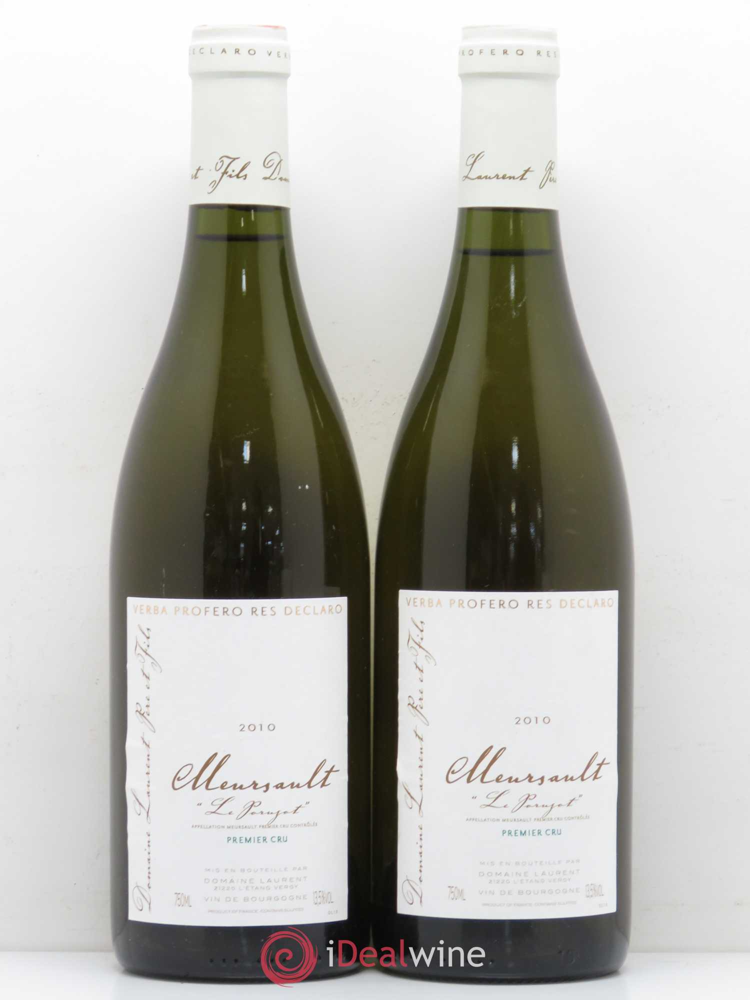 Meursault 1er Cru Les Poruzots Domaine Laurent 2010 - Posten von 2 Flaschen - 0