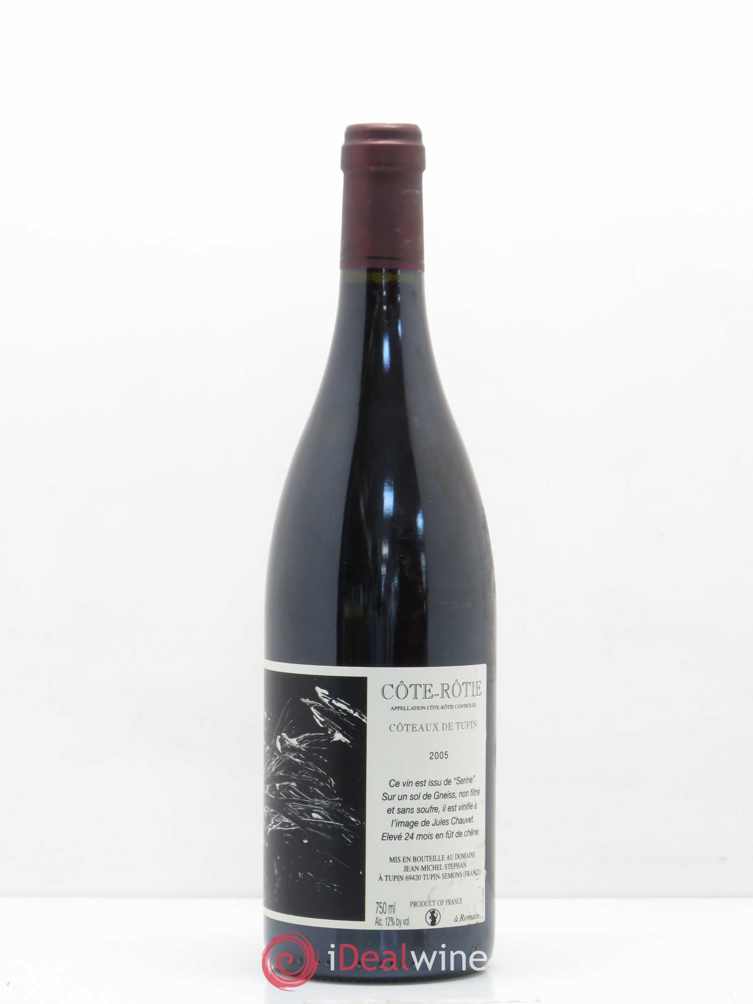 Côte-Rôtie Coteaux de Tupin Jean-Michel Stephan 2005 - Lot de 1 bouteille - 0
