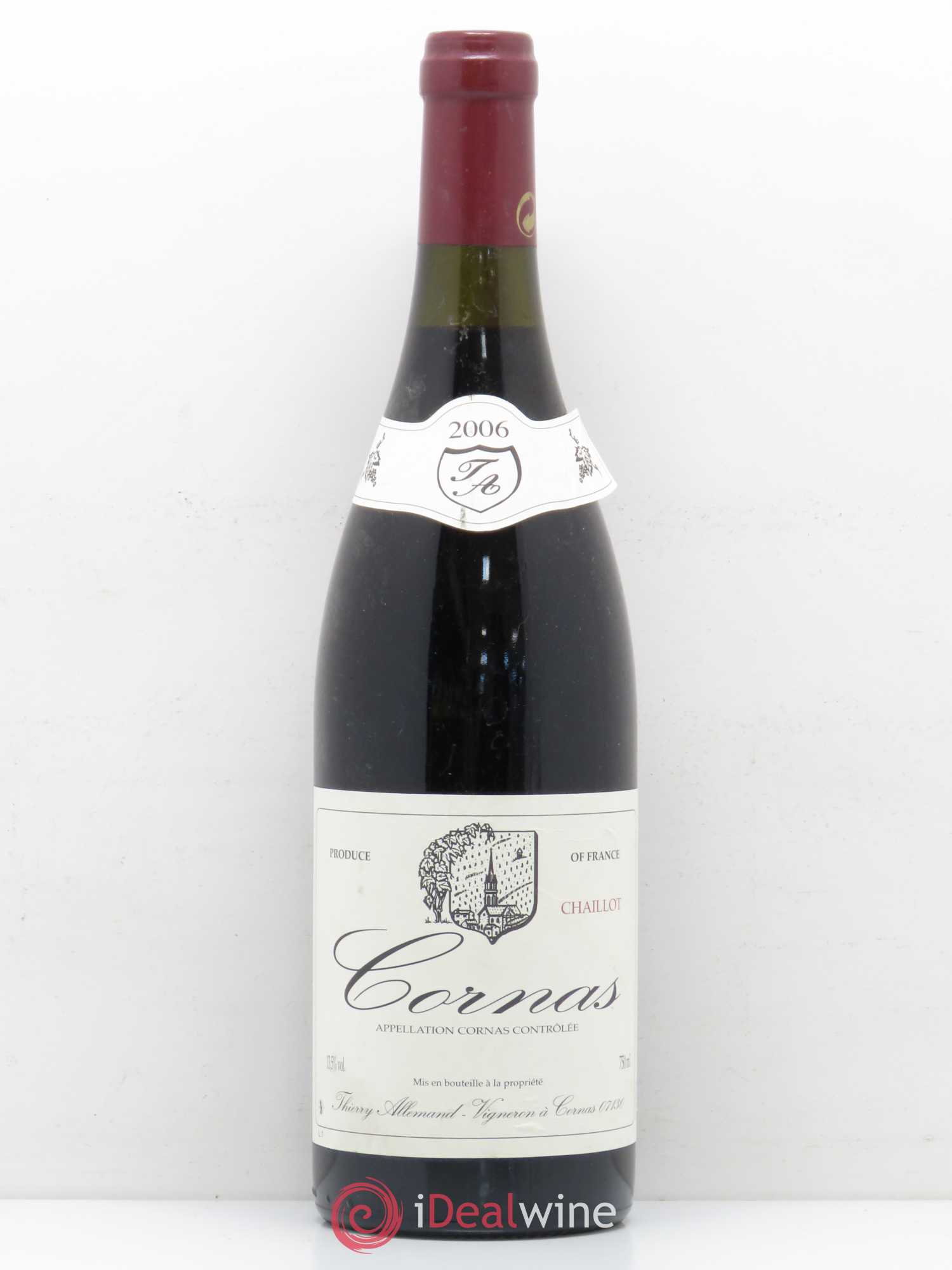 Cornas Chaillot Thierry Allemand 2006 - Lot de 1 bouteille - 0