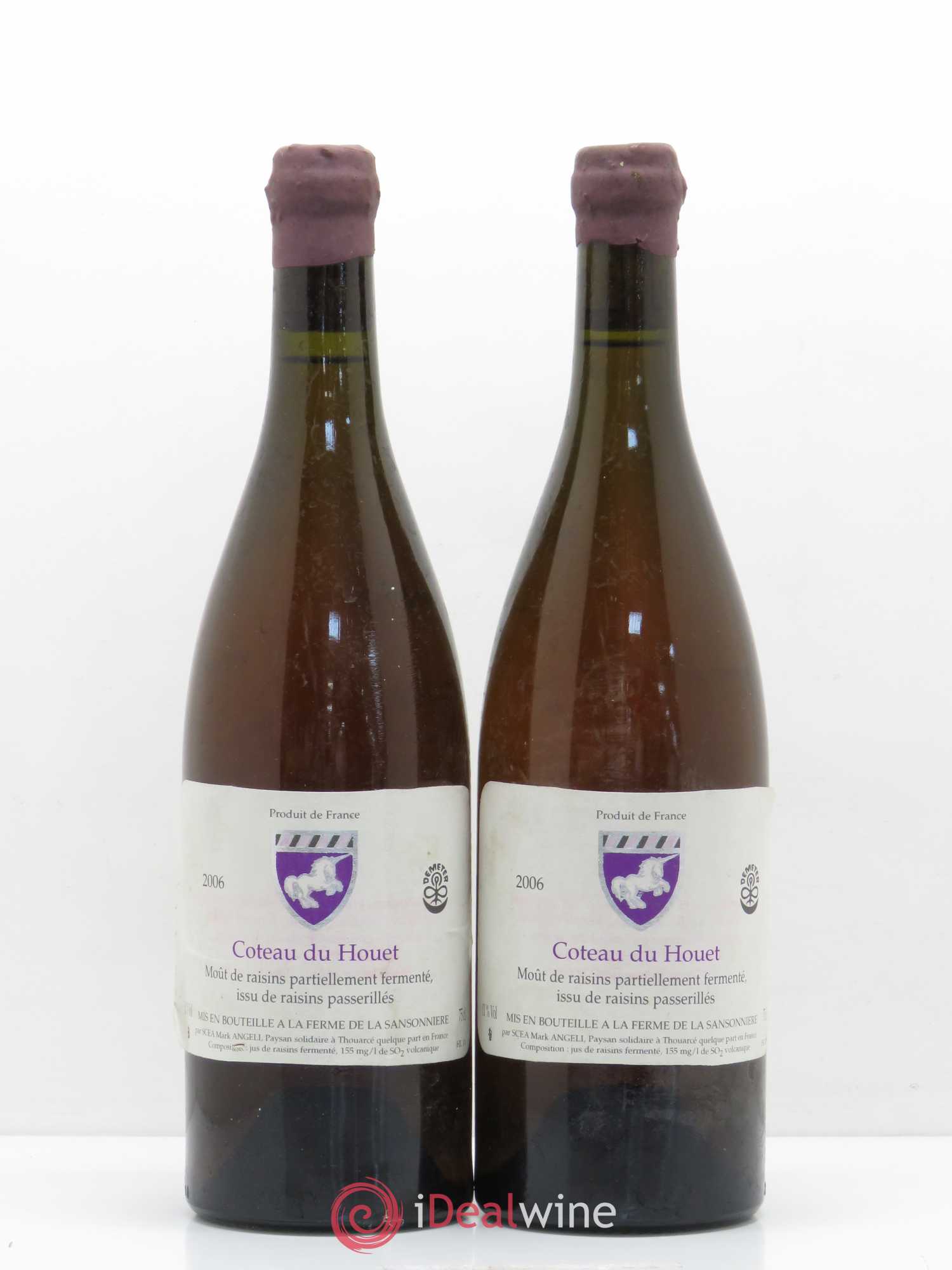 Moût de raisins partiellement fermenté issu de raisins passerillés Coteau du Houet Mark Angeli (Domaine) - Ferme de la Sansonnière 2005 - Lot de 2 bouteilles - 0