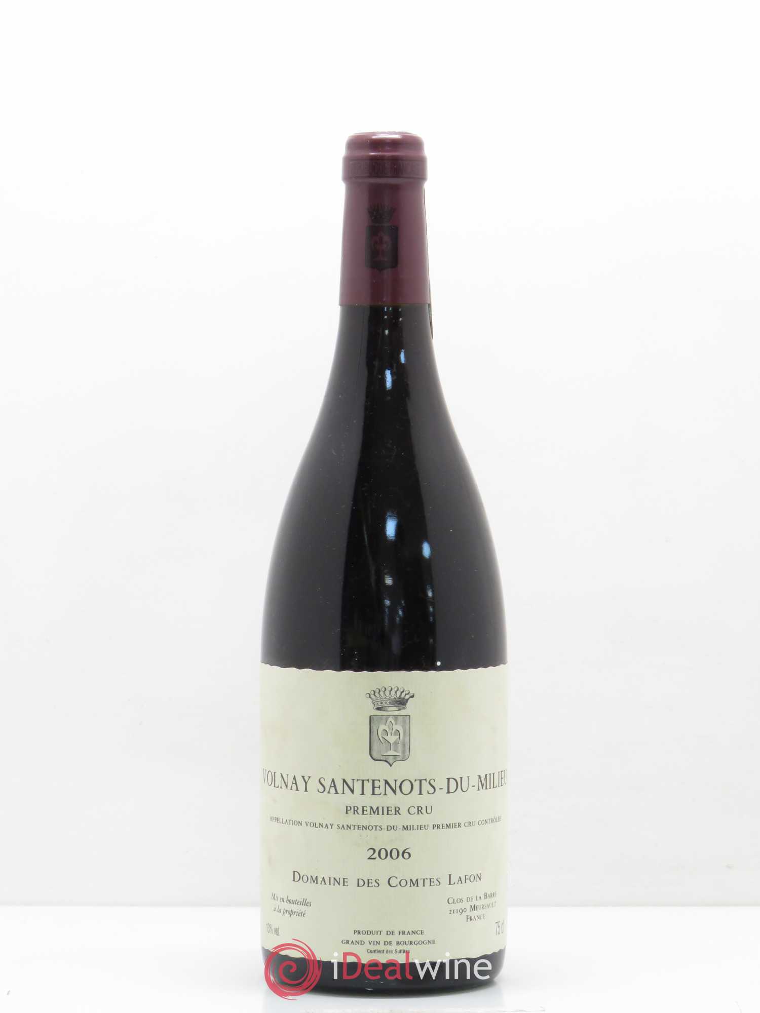 Volnay 1er Cru Santenots du Milieu Comtes Lafon (Domaine des) 2006 - Lot de 1 bouteille - 0