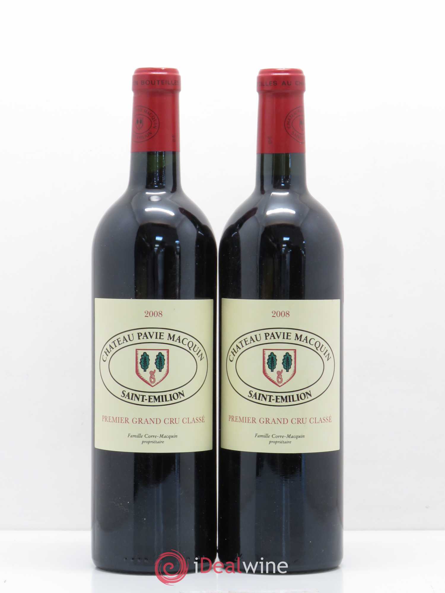 Château Pavie Macquin 1er Grand Cru Classé B 2008 - Lot de 2 bouteilles - 0