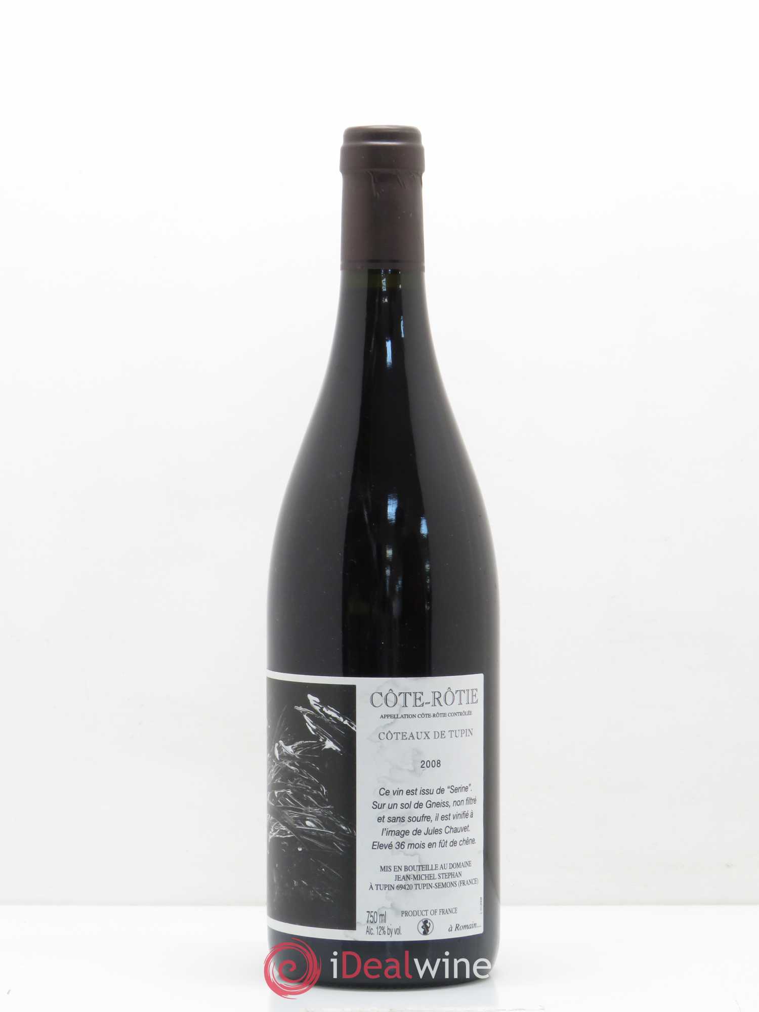 Côte-Rôtie Coteaux de Tupin Jean-Michel Stephan 2008 - Lot de 1 bouteille - 0