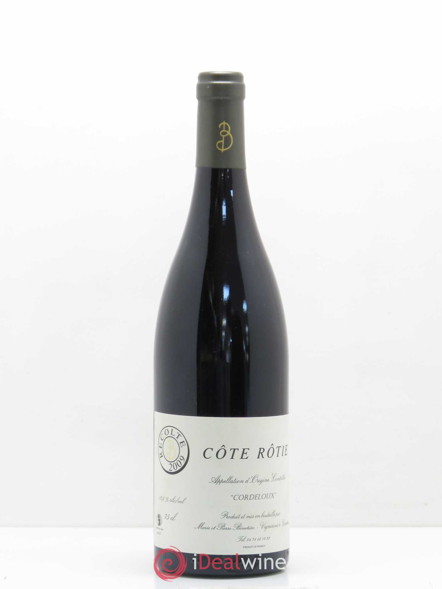 Côte-Rôtie Cordeloux Marie et Pierre Bénetière (Domaine) 2009 - Lot de 1 bouteille - 0