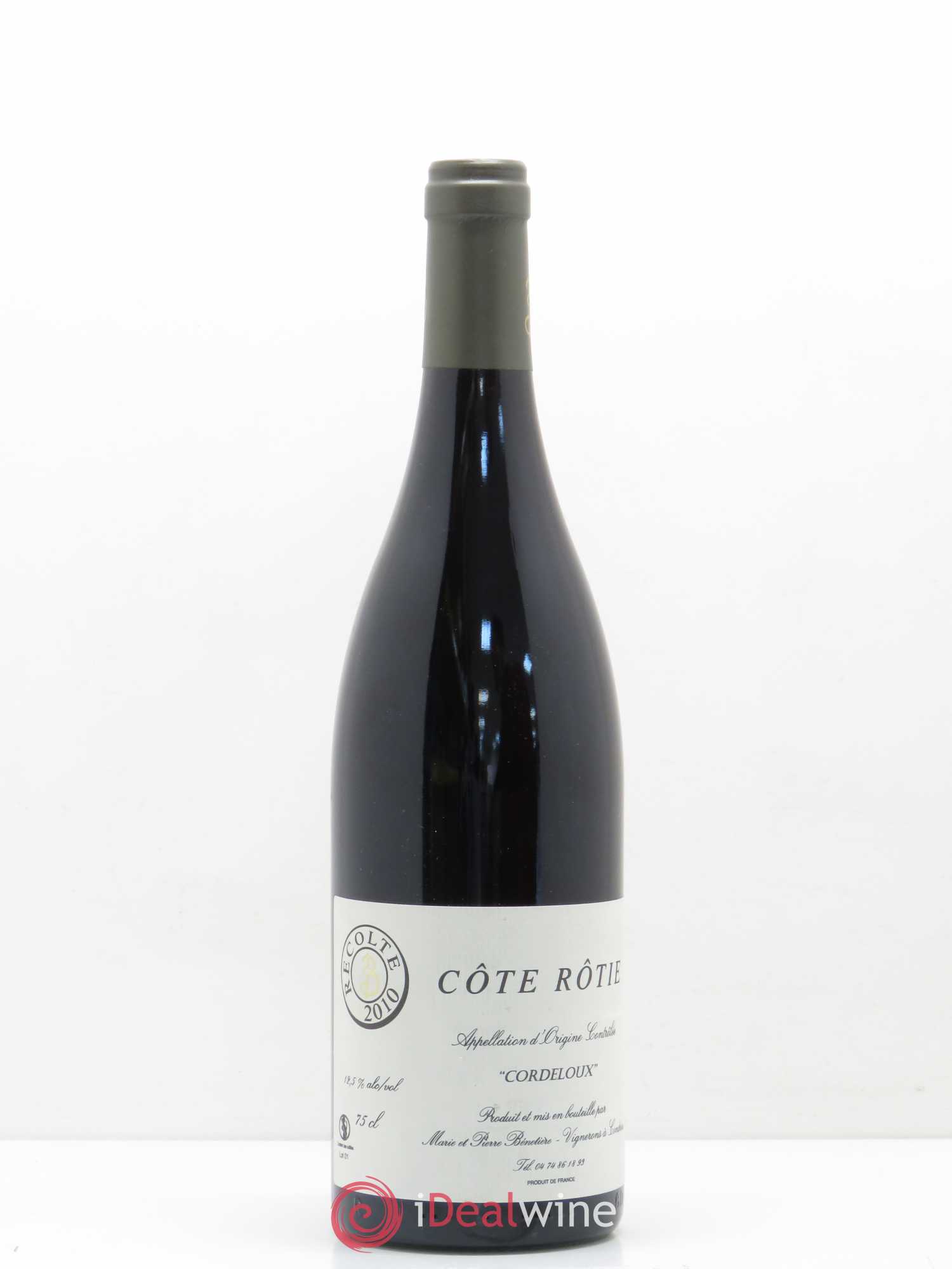 Côte-Rôtie Cordeloux Marie et Pierre Bénetière (Domaine) 2010 - Lotto di 1 bottiglia - 0