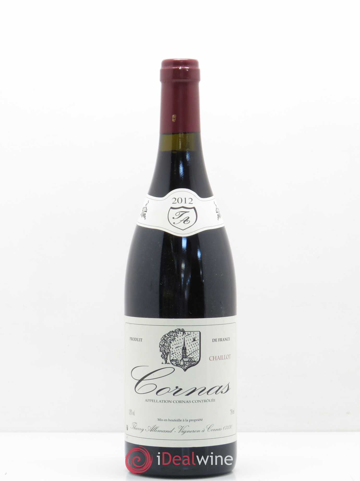 Cornas Chaillot Thierry Allemand 2012 - Lot de 1 bouteille - 0