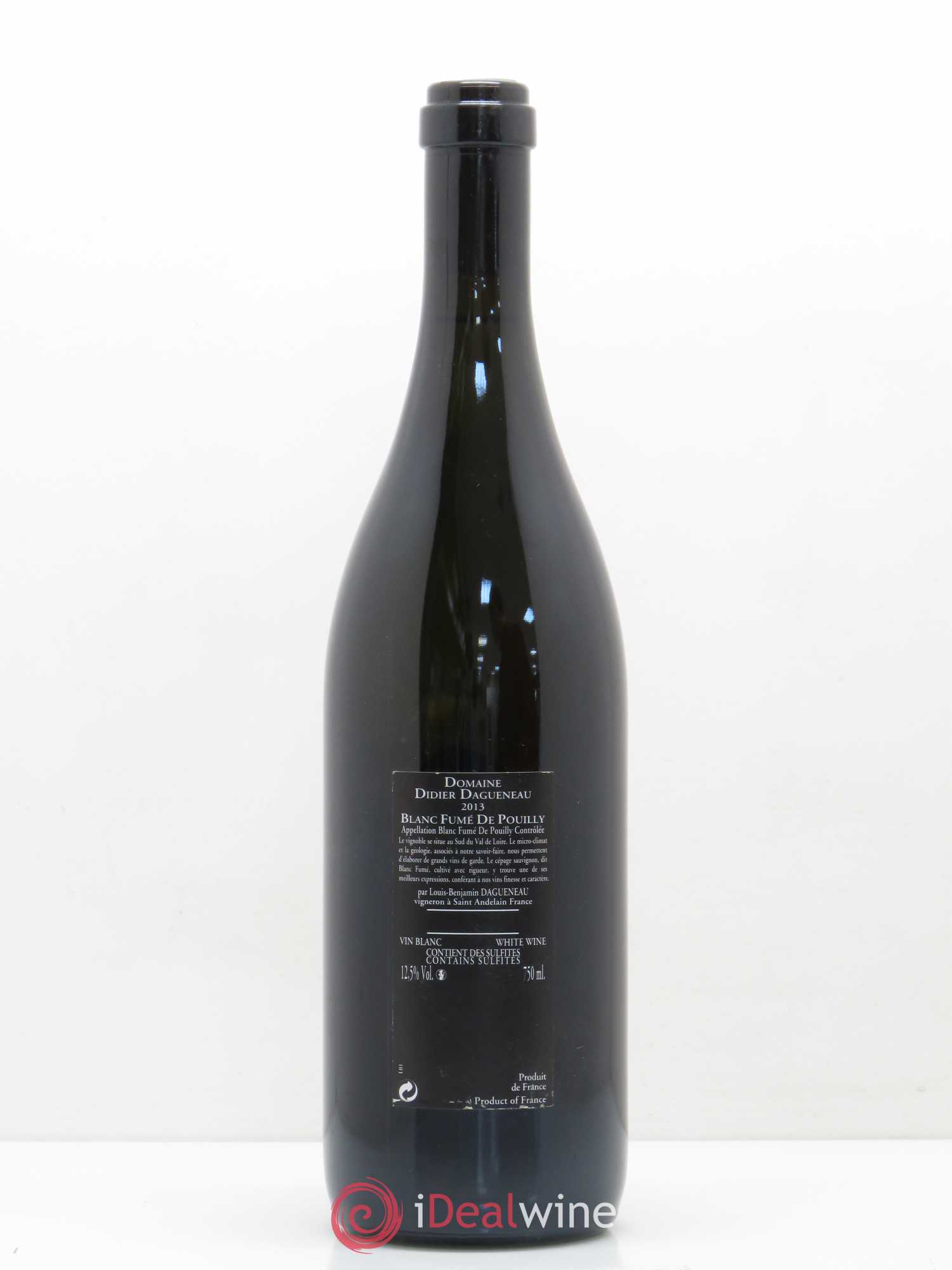 Vin de France (anciennement Pouilly-Fumé) Silex Dagueneau (Domaine Didier - Louis-Benjamin) 2013 - Lot de 1 bouteille - 1