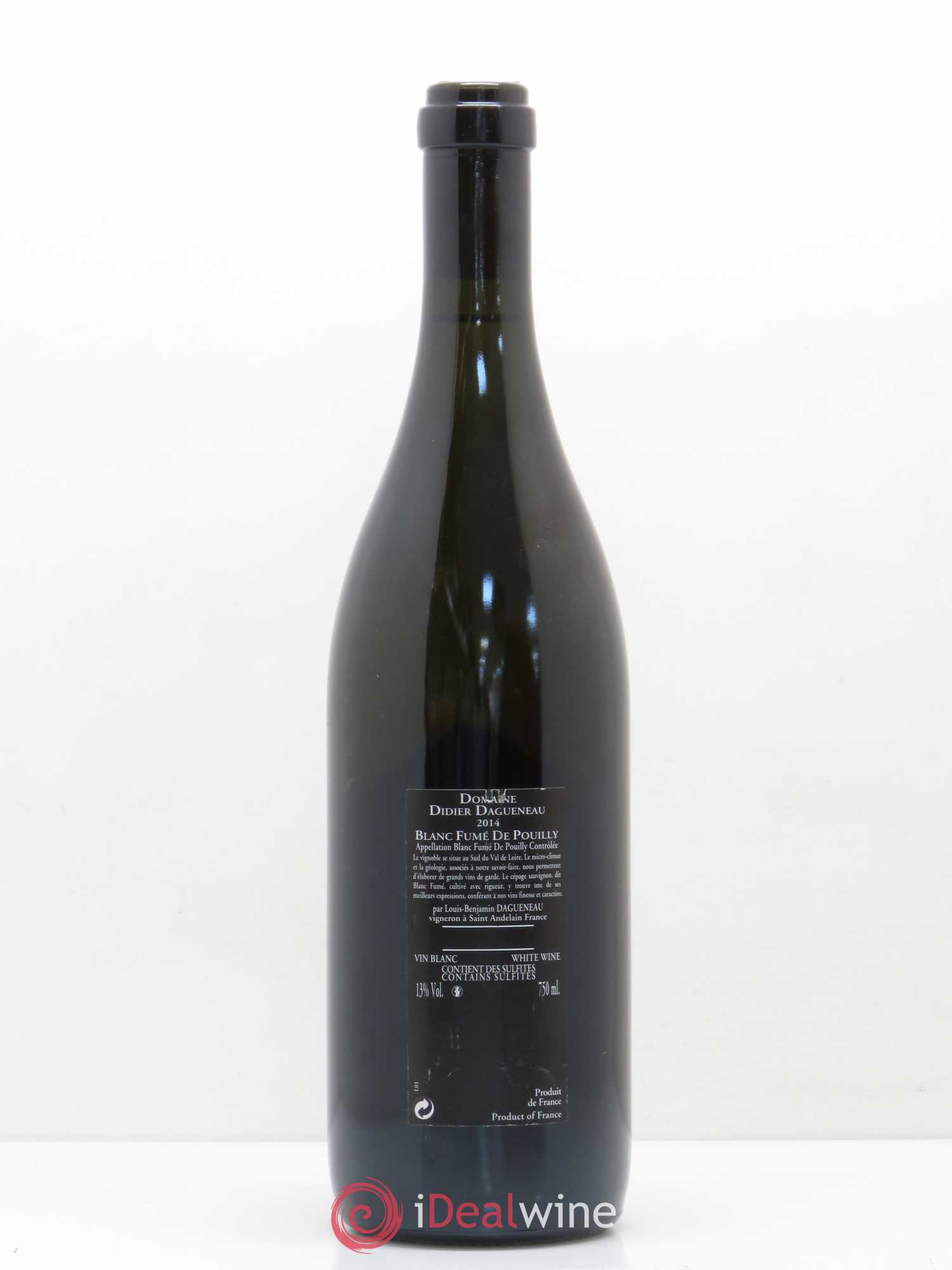 Vin de France (anciennement Pouilly-Fumé) Silex Dagueneau (Domaine Didier - Louis-Benjamin) 2014 - Lot de 1 bouteille - 1