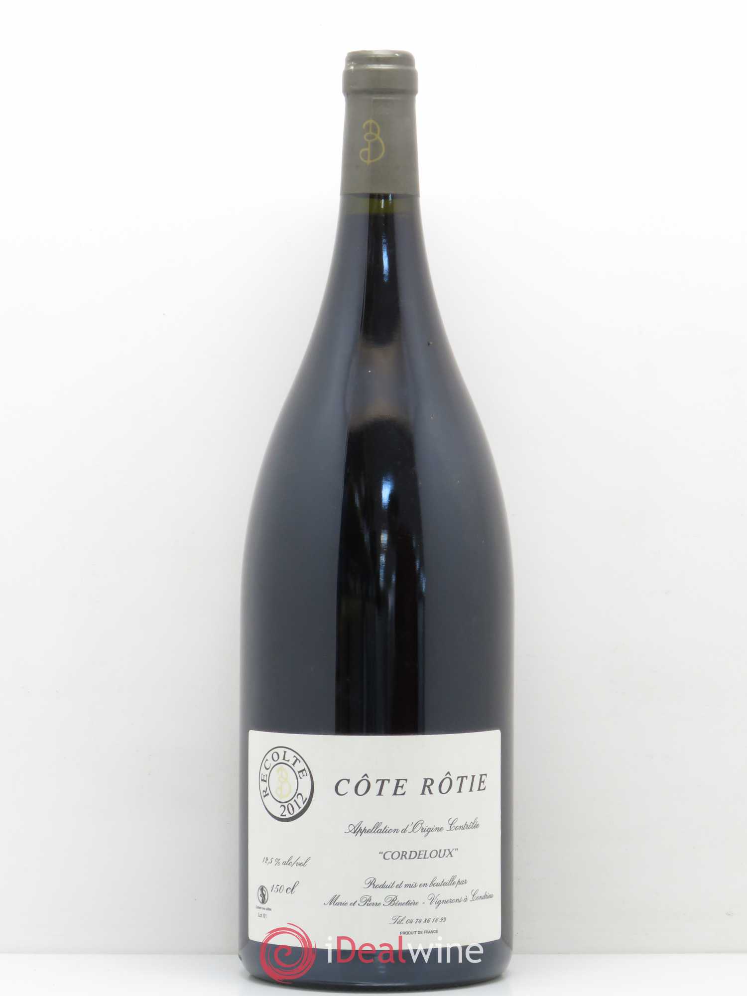 Côte-Rôtie Cordeloux Marie et Pierre Bénetière (Domaine) 2012 - Lot de 1 magnum - 0