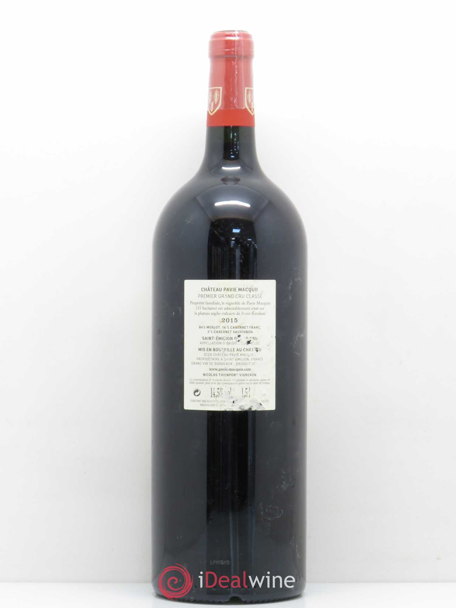Château Pavie Macquin 1er Grand Cru Classé B 2015 - Lot de 1 magnum - 1