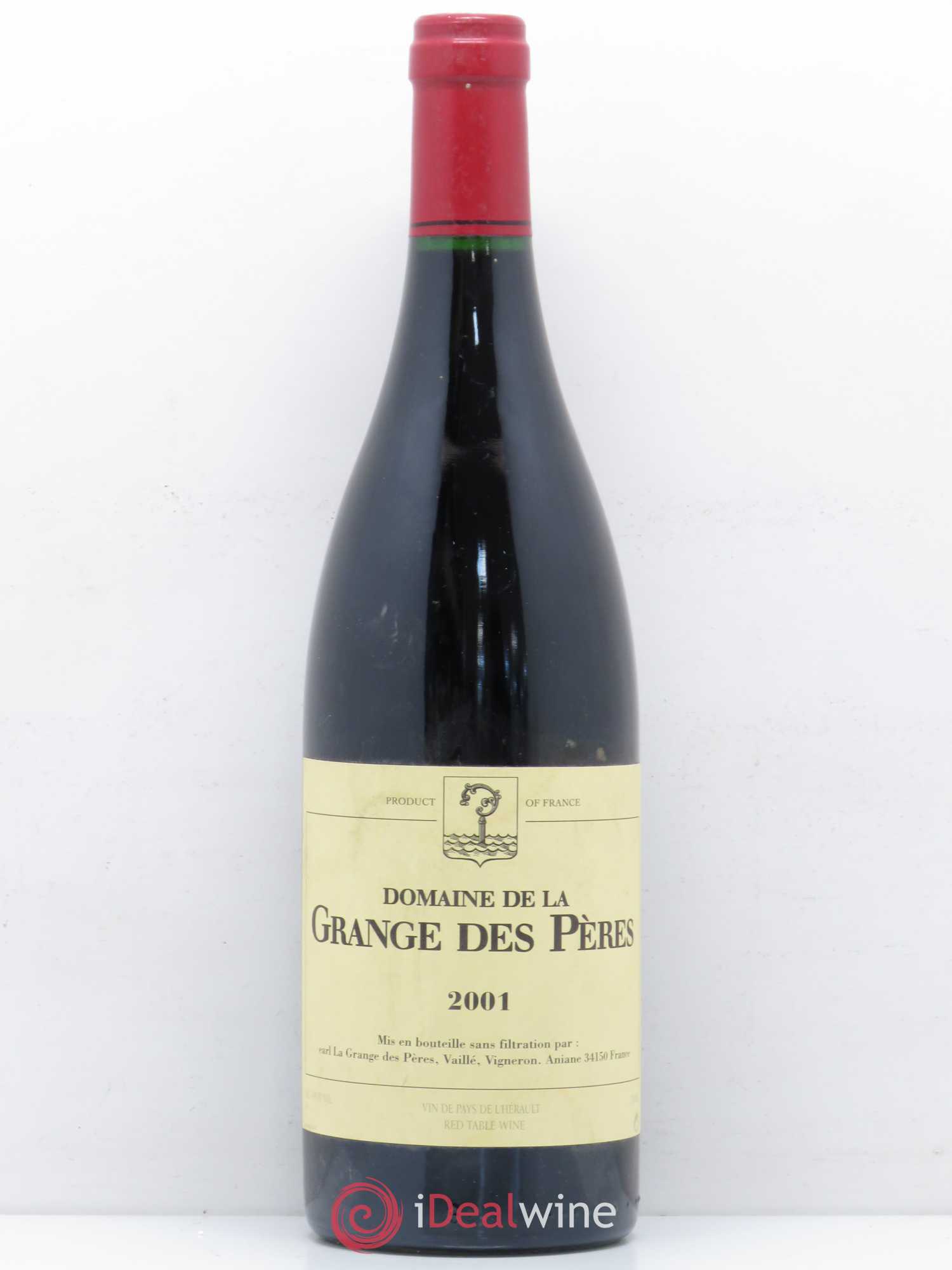 Pays d'Hérault Grange des Pères Laurent Vaillé 2001 - Lot de 1 bouteille - 0