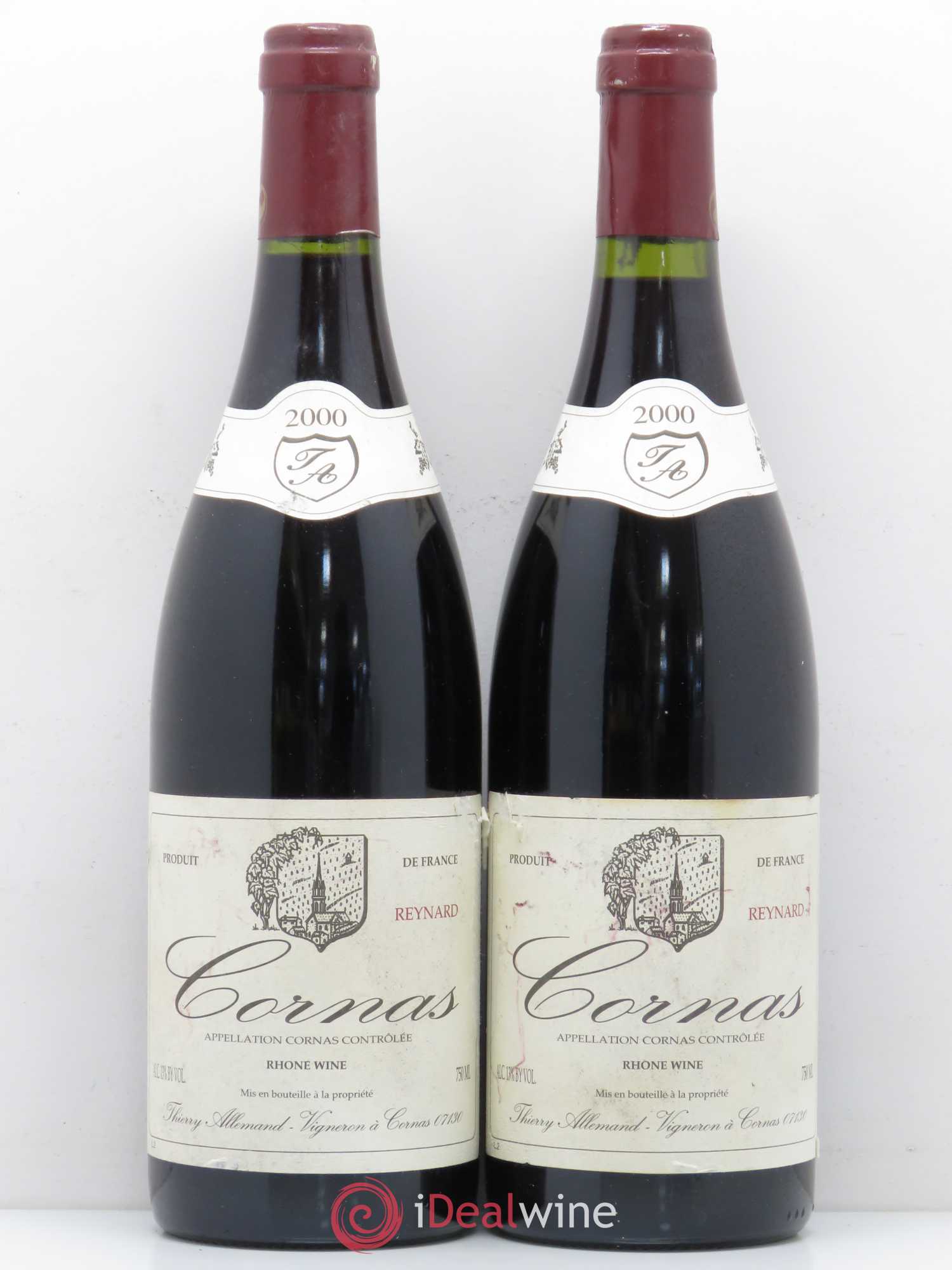 Cornas Reynard Thierry Allemand 2000 - Lot de 2 bouteilles - 0