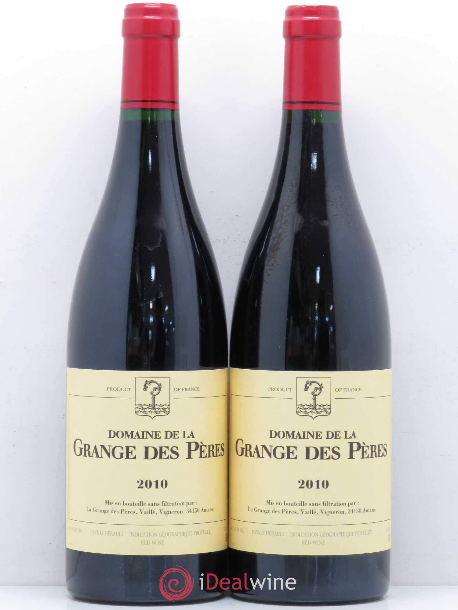 Pays d'Hérault Grange des Pères Laurent Vaillé 2010 - Lot de 2 bouteilles - 0