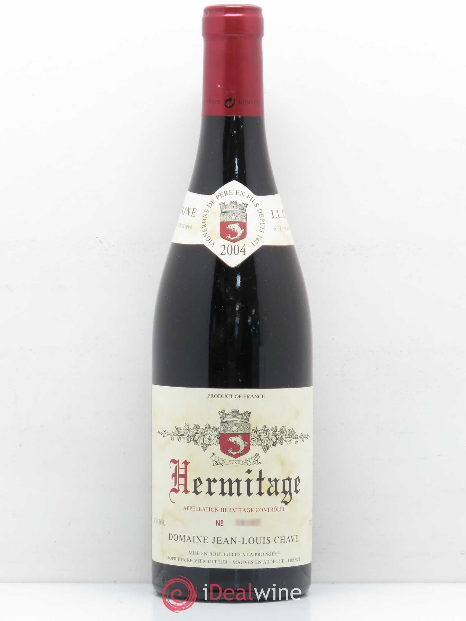 Hermitage Jean-Louis Chave 2004 - Lot de 1 bouteille - 0