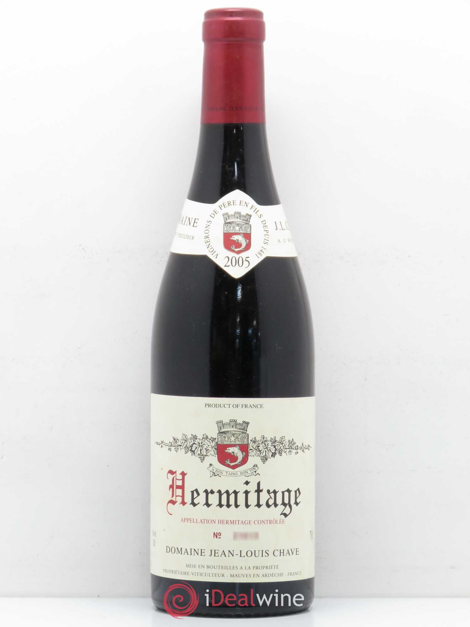 Hermitage Jean-Louis Chave 2005 - Lot de 1 bouteille - 0