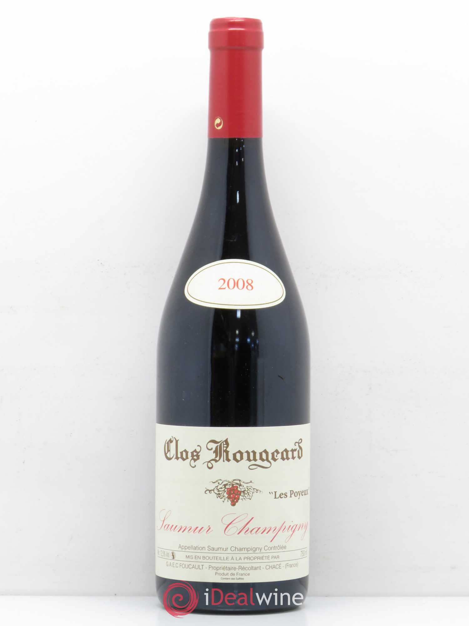 Saumur-Champigny Les Poyeux Clos Rougeard 2008 - Lot de 1 bouteille - 0