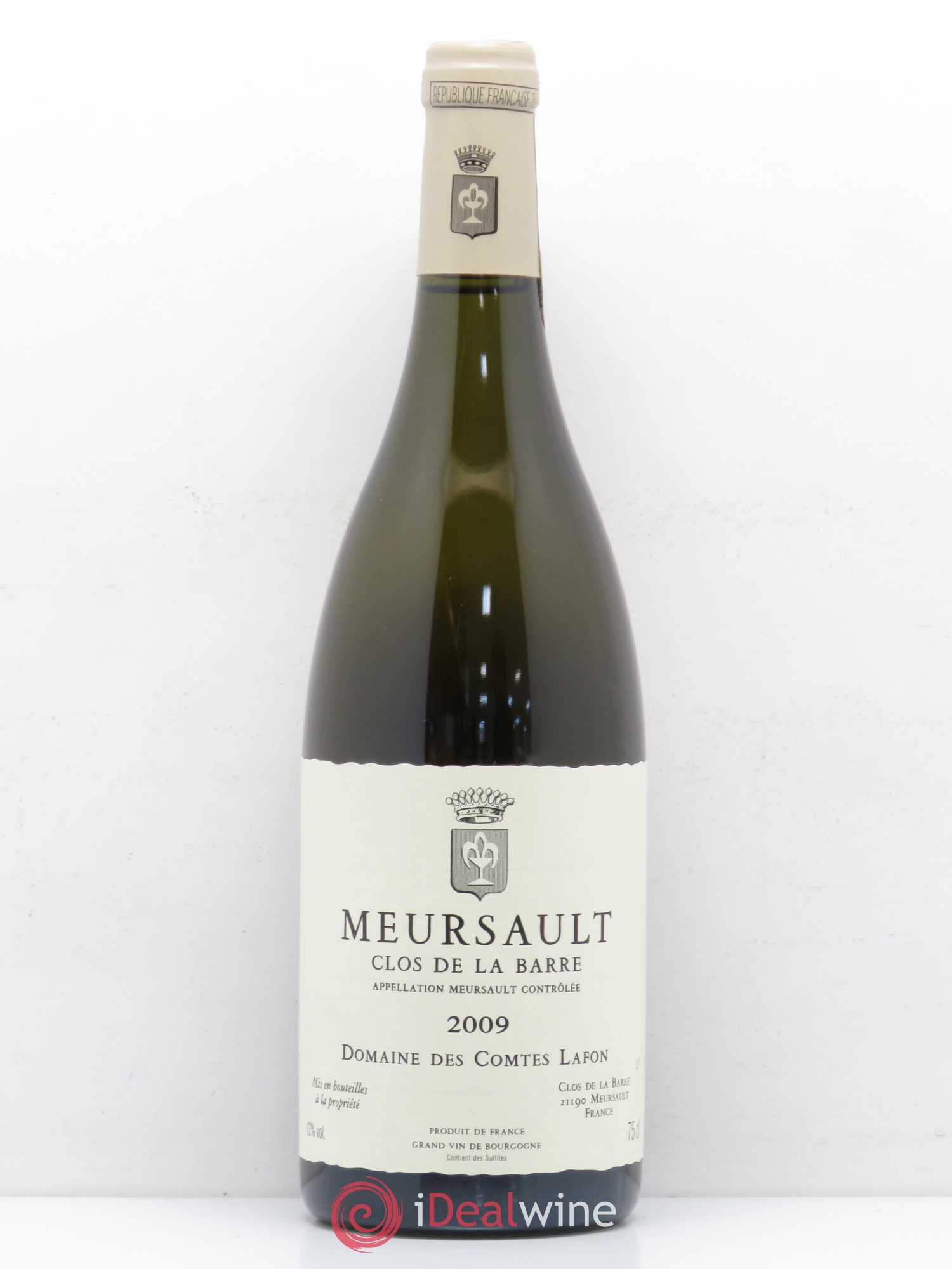 Meursault Clos de la Barre Comtes Lafon (Domaine des) 2009 - Lot de 1 bouteille - 0
