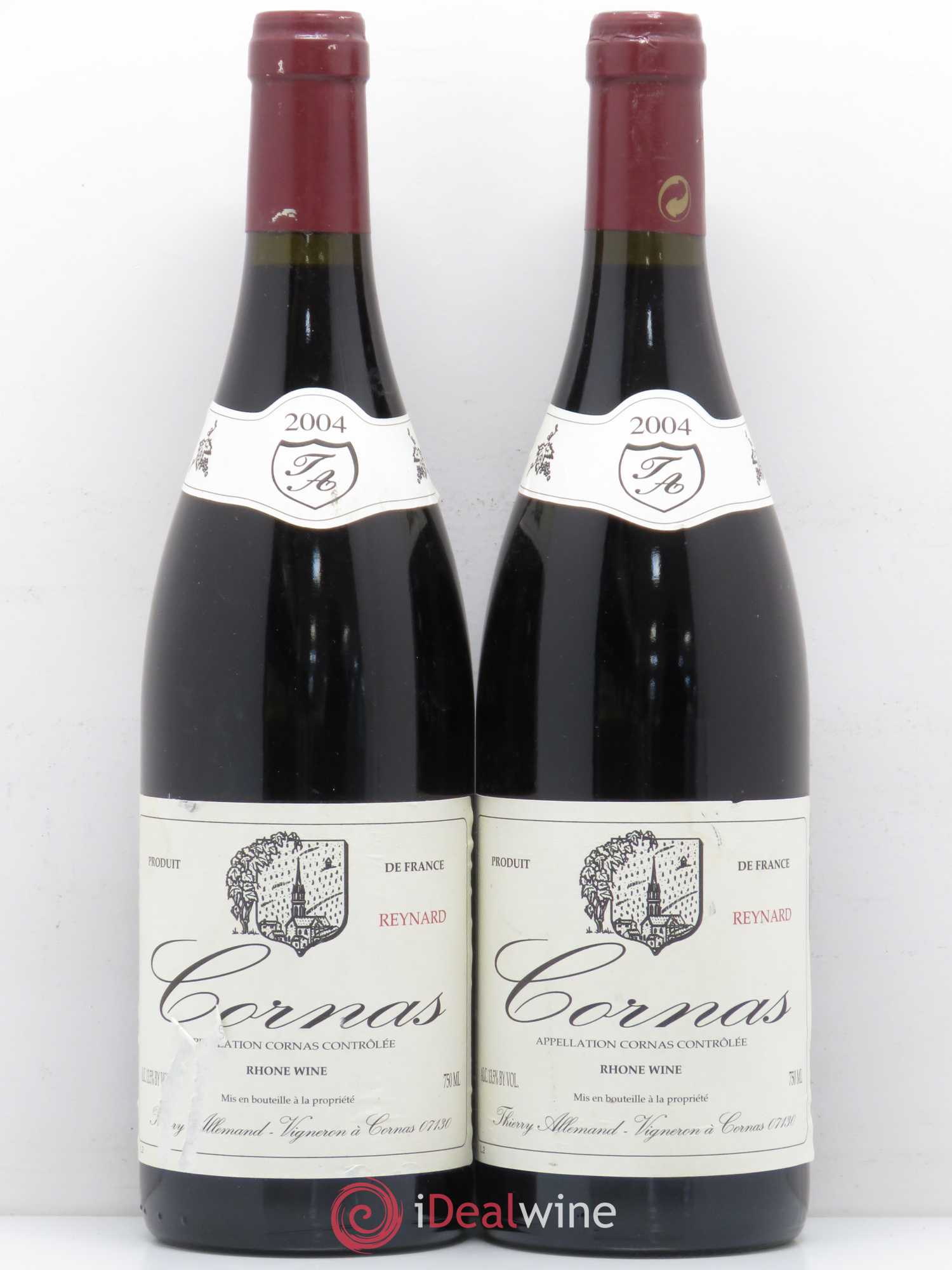 Cornas Reynard Thierry Allemand 2004 - Lot de 2 bouteilles - 0
